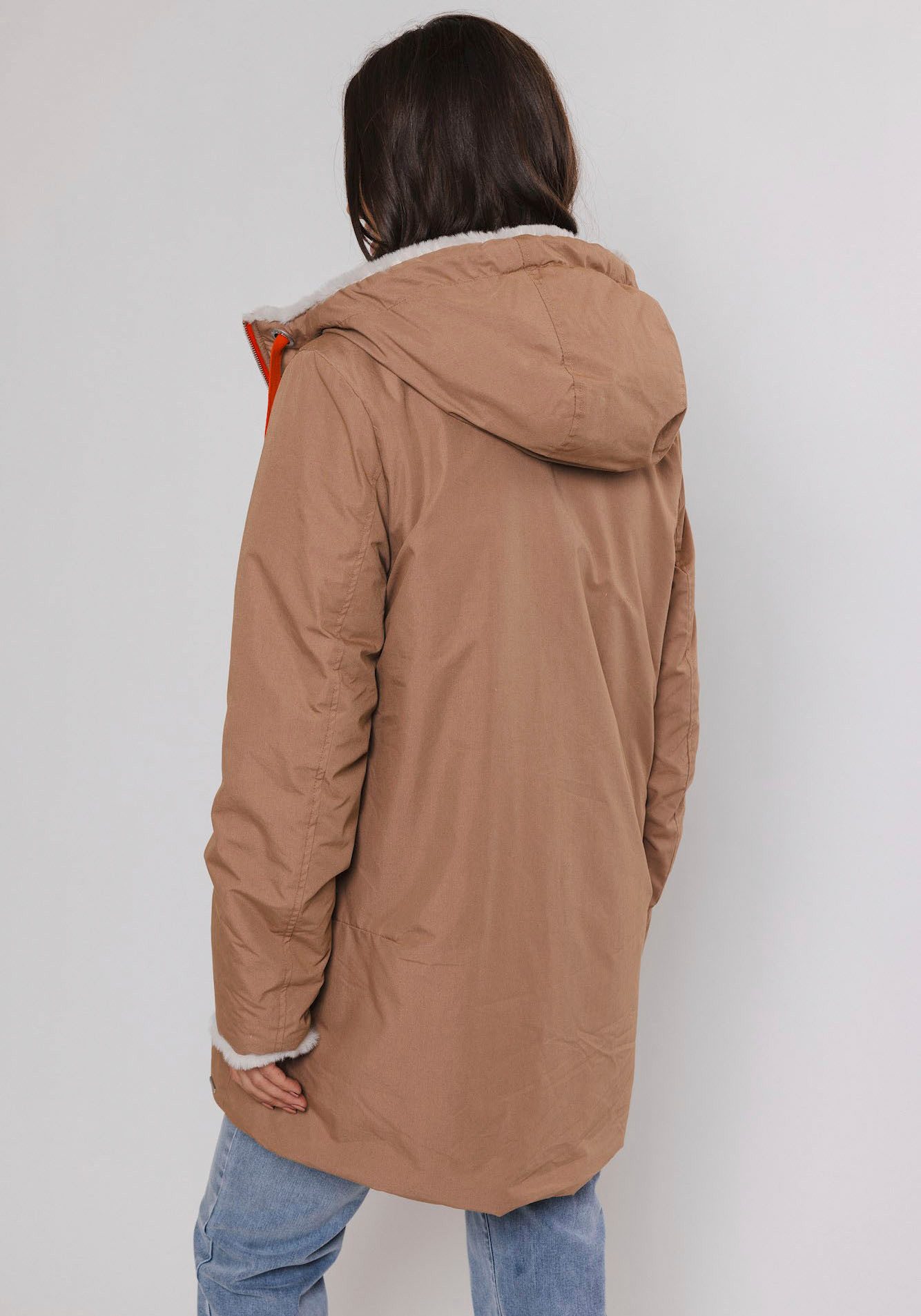 Rino & Pelle Parka met contrastkleurige details