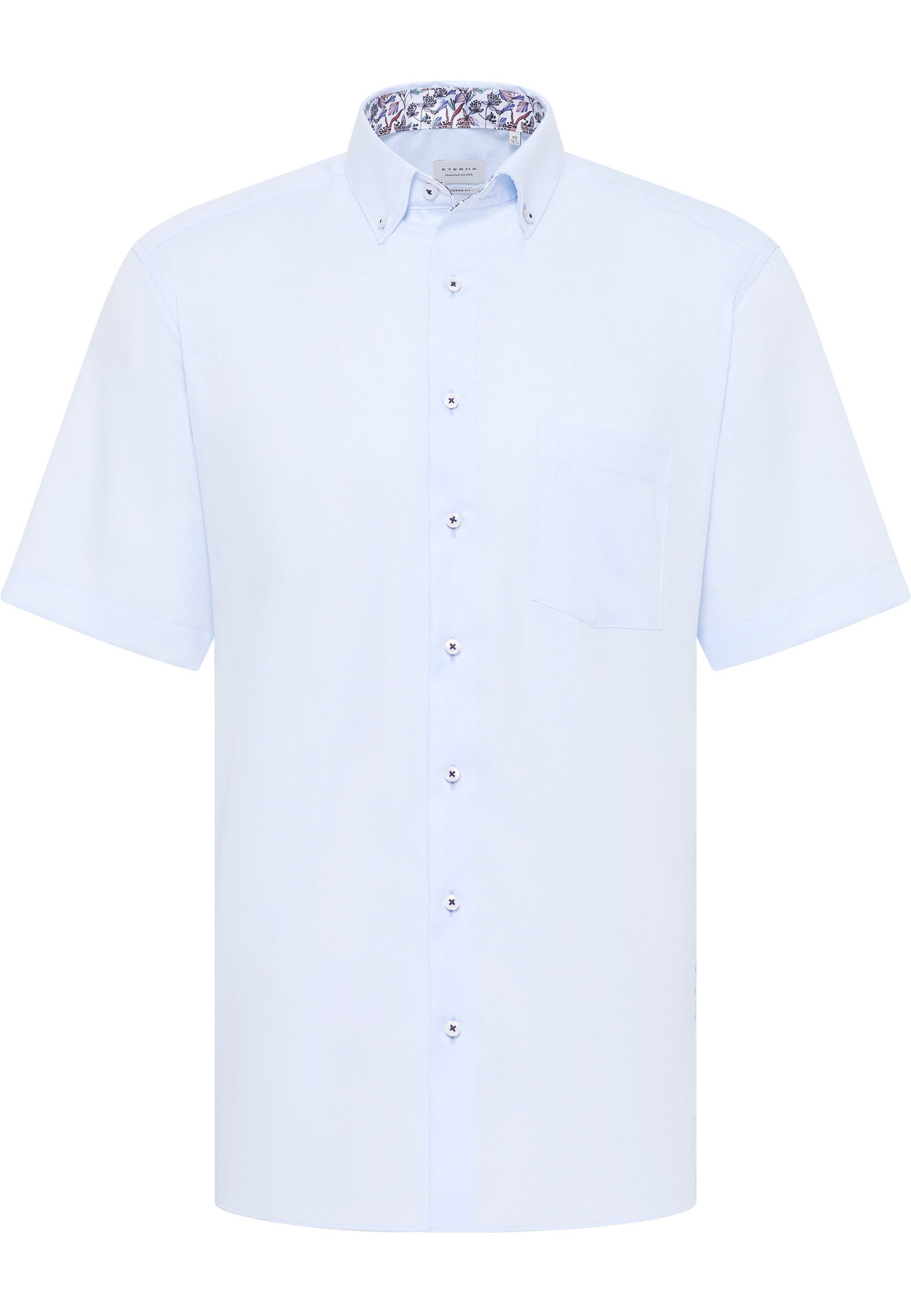 Eterna Overhemd met korte mouwen MODERN FIT NON IRON (strijkvrij)