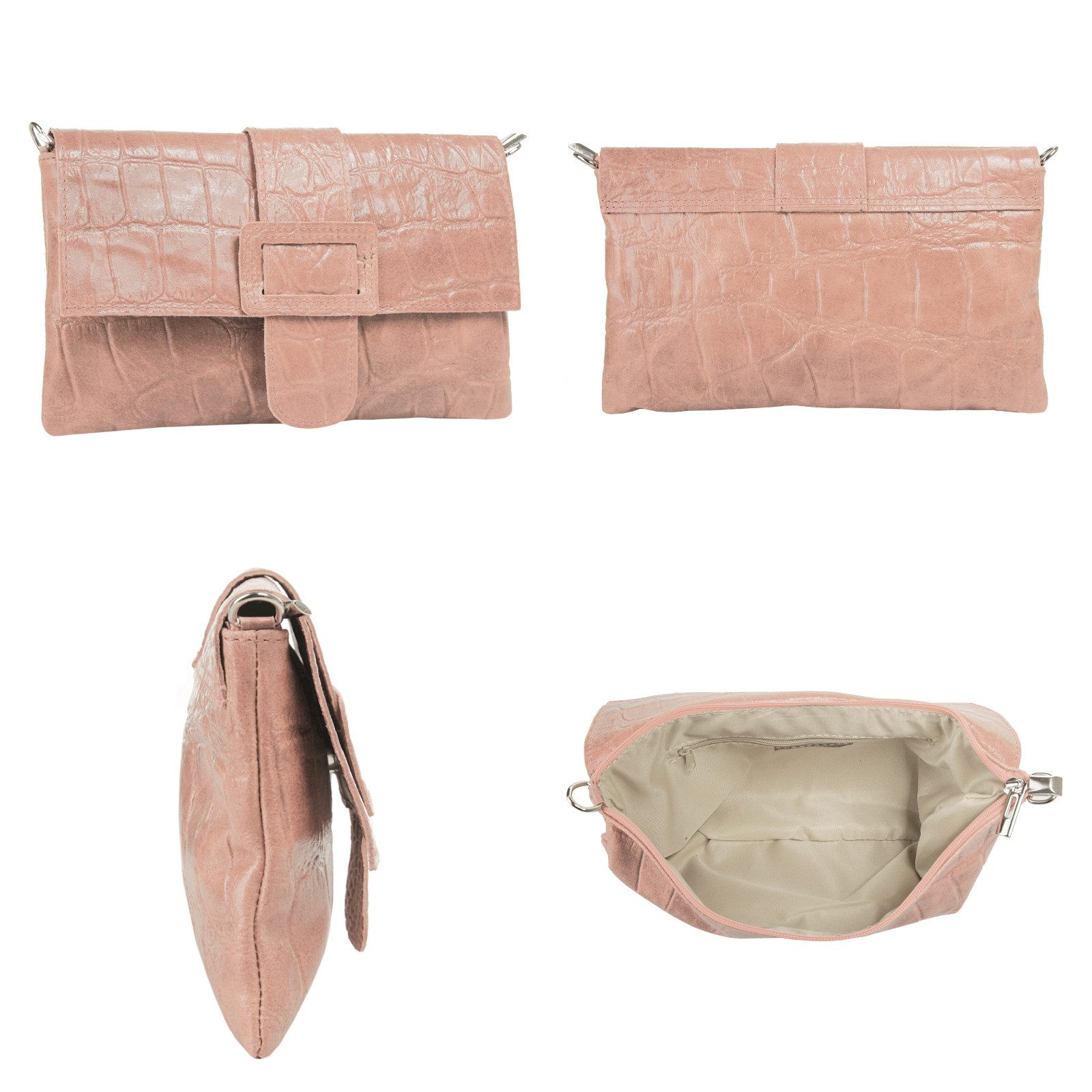 Cluty Avondtasje echt leer, made in italy