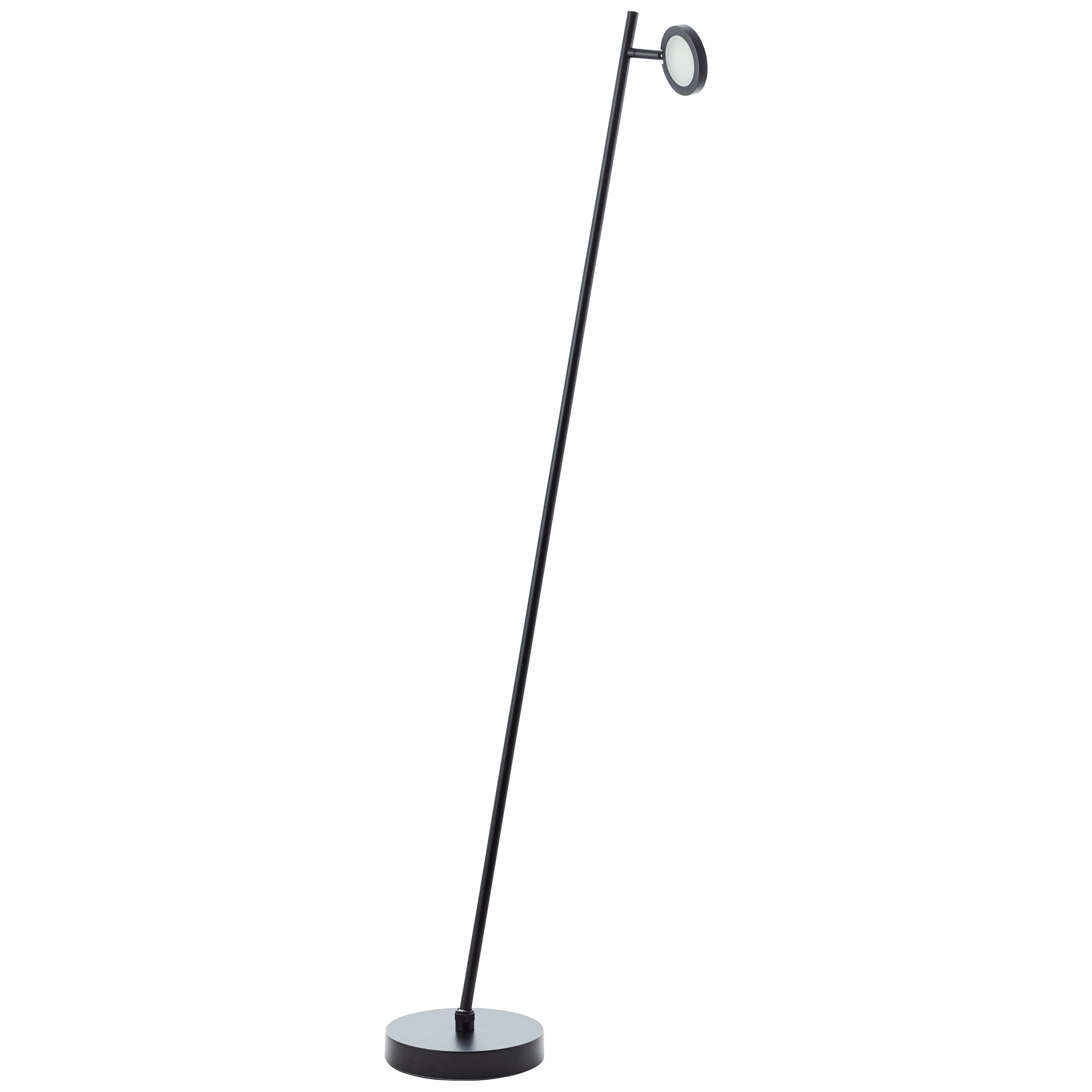 Brilliant Leuchten Led-staande lamp Pesso 135 x 25 x 20 cm, 600 lm, 3000 k, 3-traps dimbaar, kantelbaar, metaal