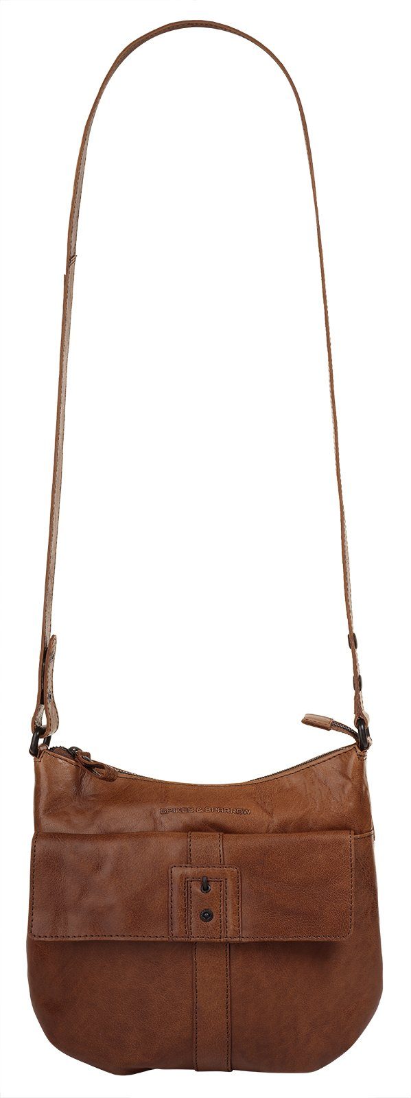 Spikes & Sparrow Schoudertas echt leder