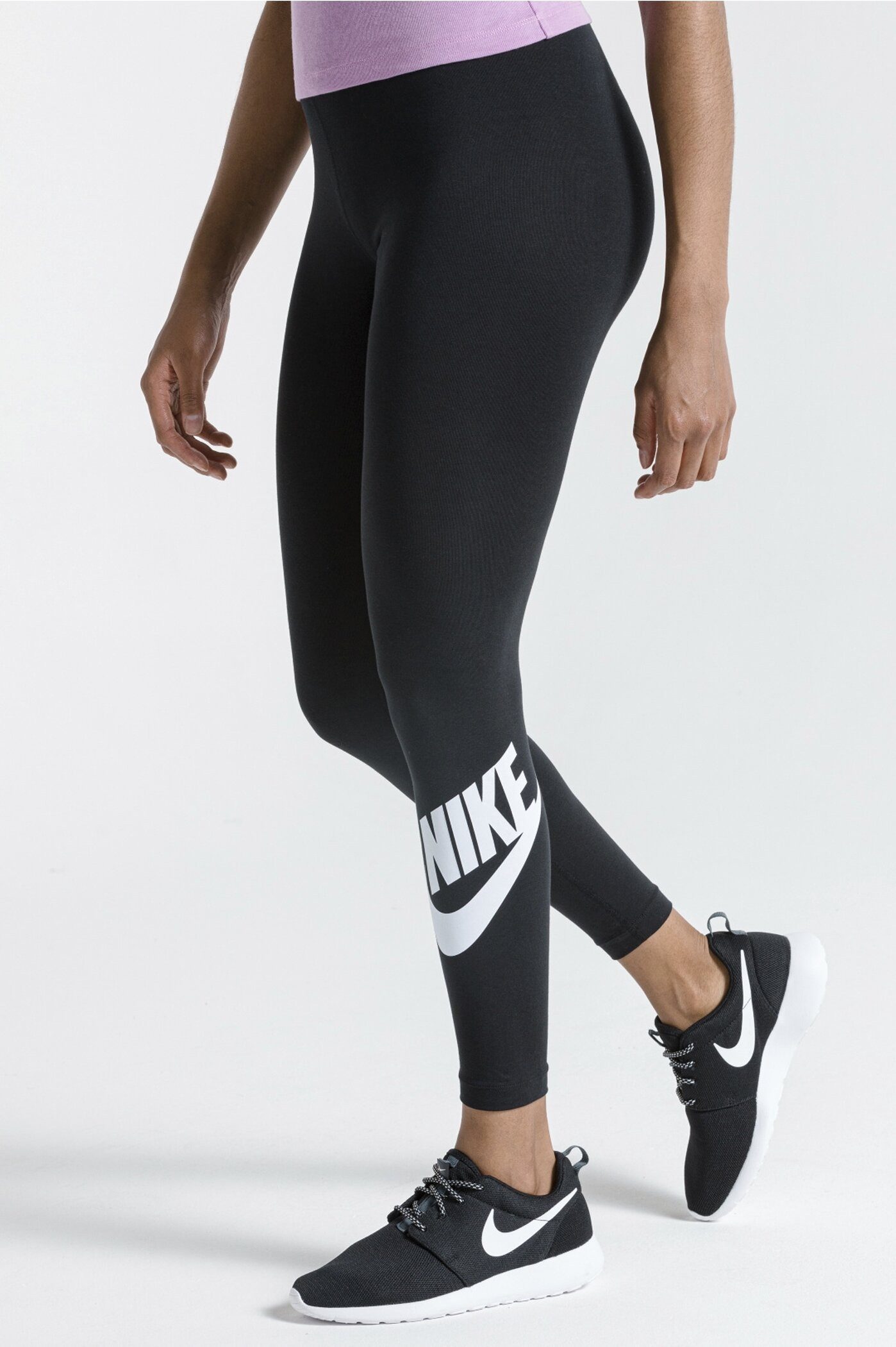 Nike Sportswear Legging Essential Women's High-Waisted Graphic Leggings Zweetafvoerende high waist sportleggings met logo