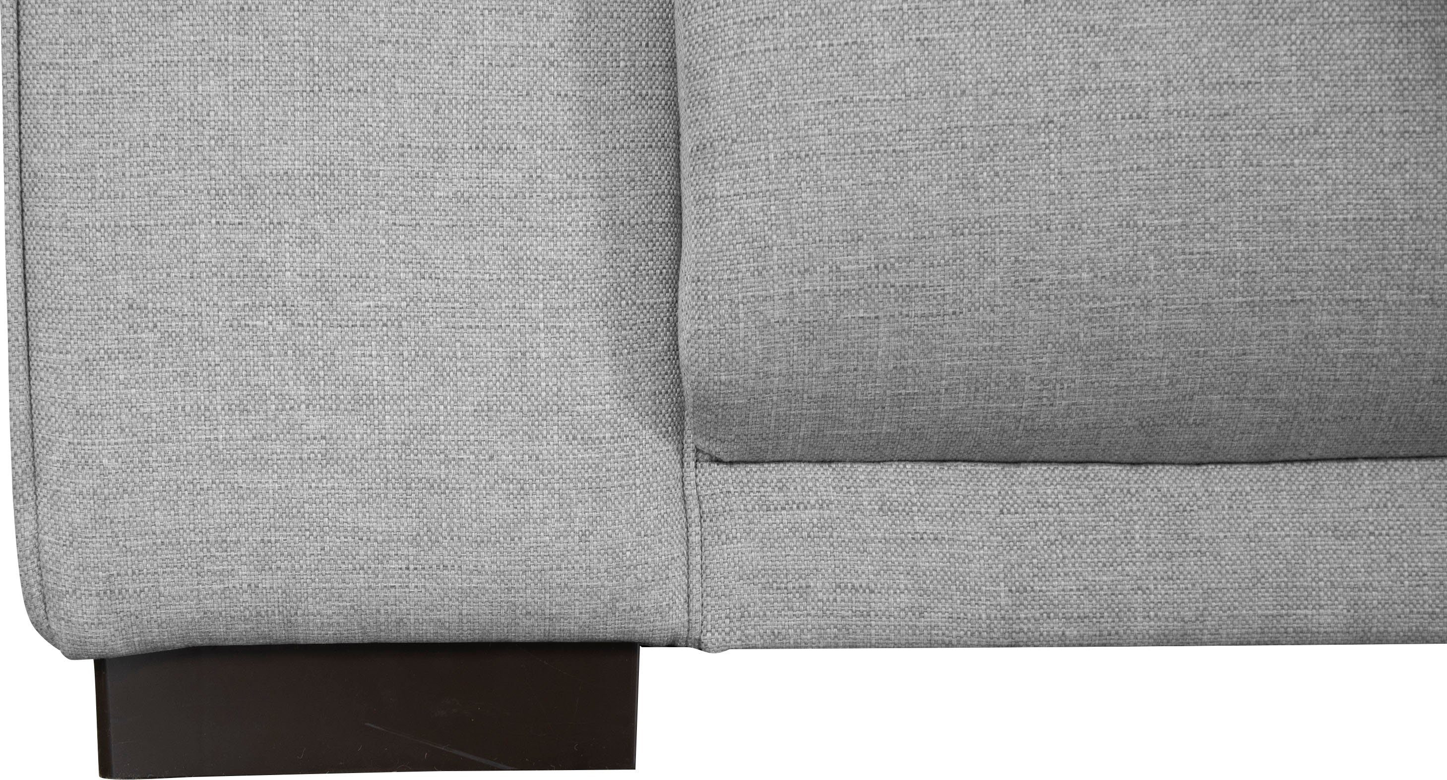 Home affaire Hoekbank BORNHOLM L-vorm met chaise longue, afmetingen B/D/H: 234/162/85 cm Recamiere links of rechts bestelbaar, golfvering, inclusief 2 kussens