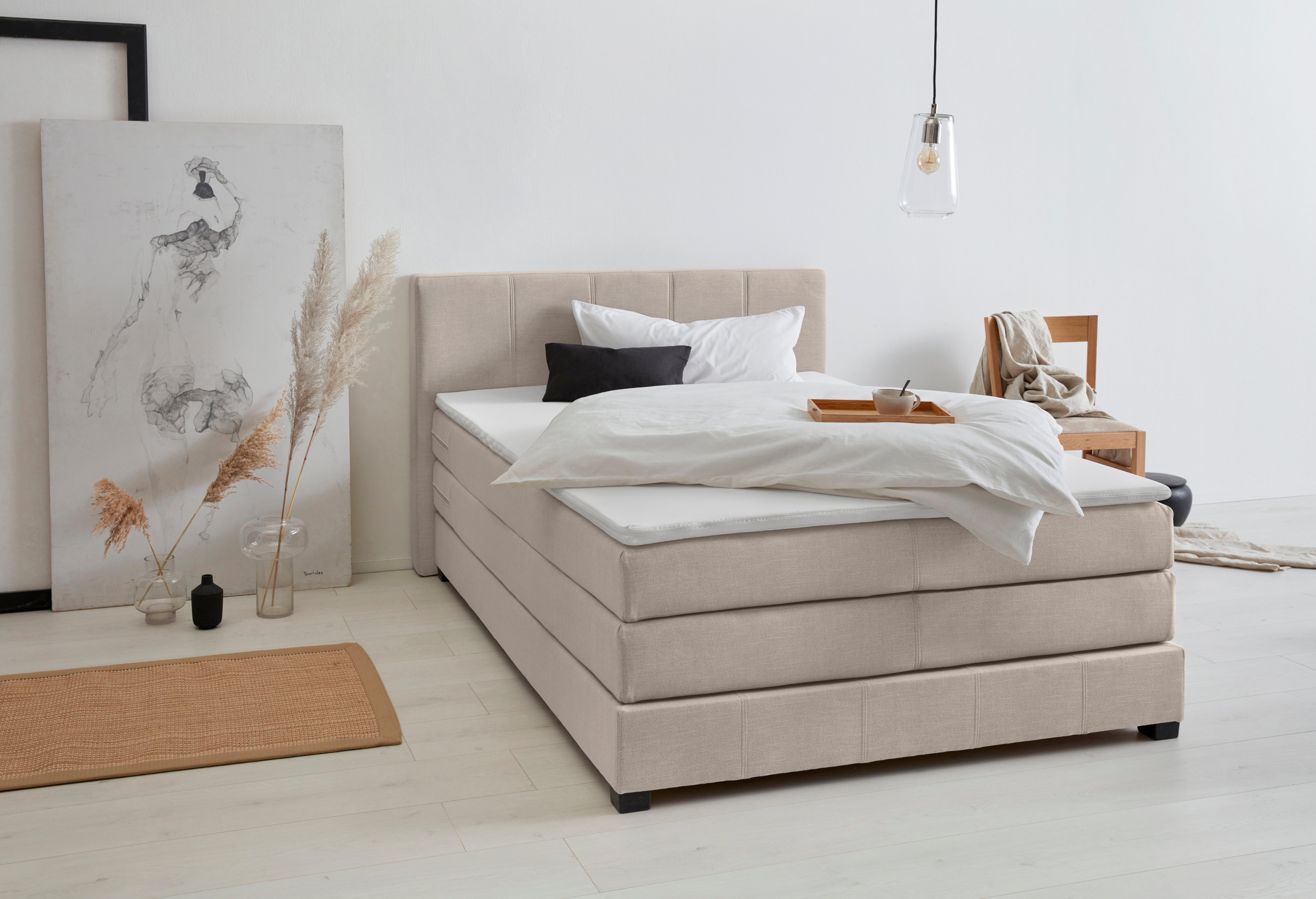 OTTO products Boxspring Peetu Pocketveringsmatras, in 4 breedten en 4 kleuren, incl. topmatras
