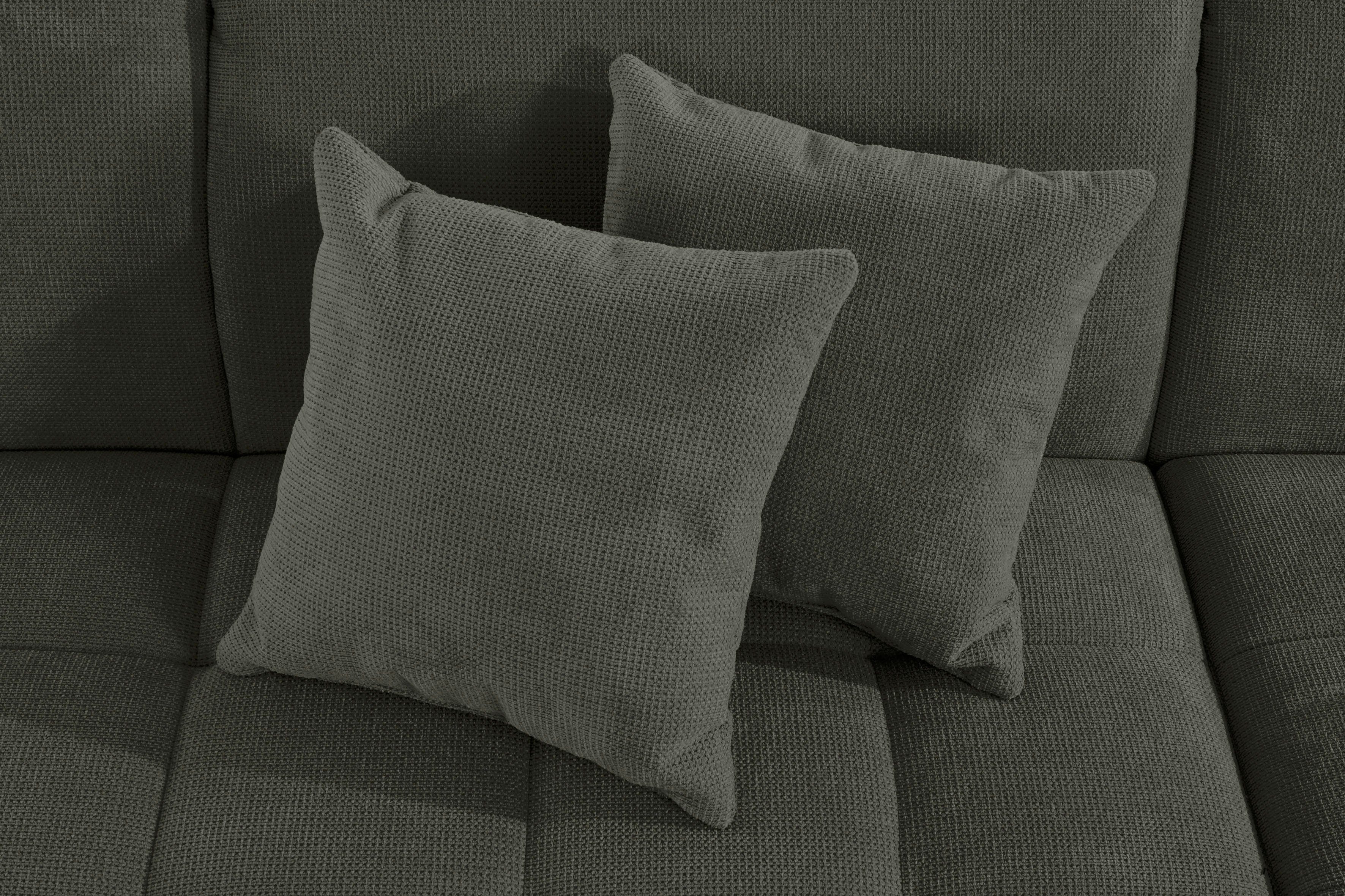 DOMO collection Hoekbank Franzi, tijdloos en elegant, moderne zittingstikking, L-Vorm