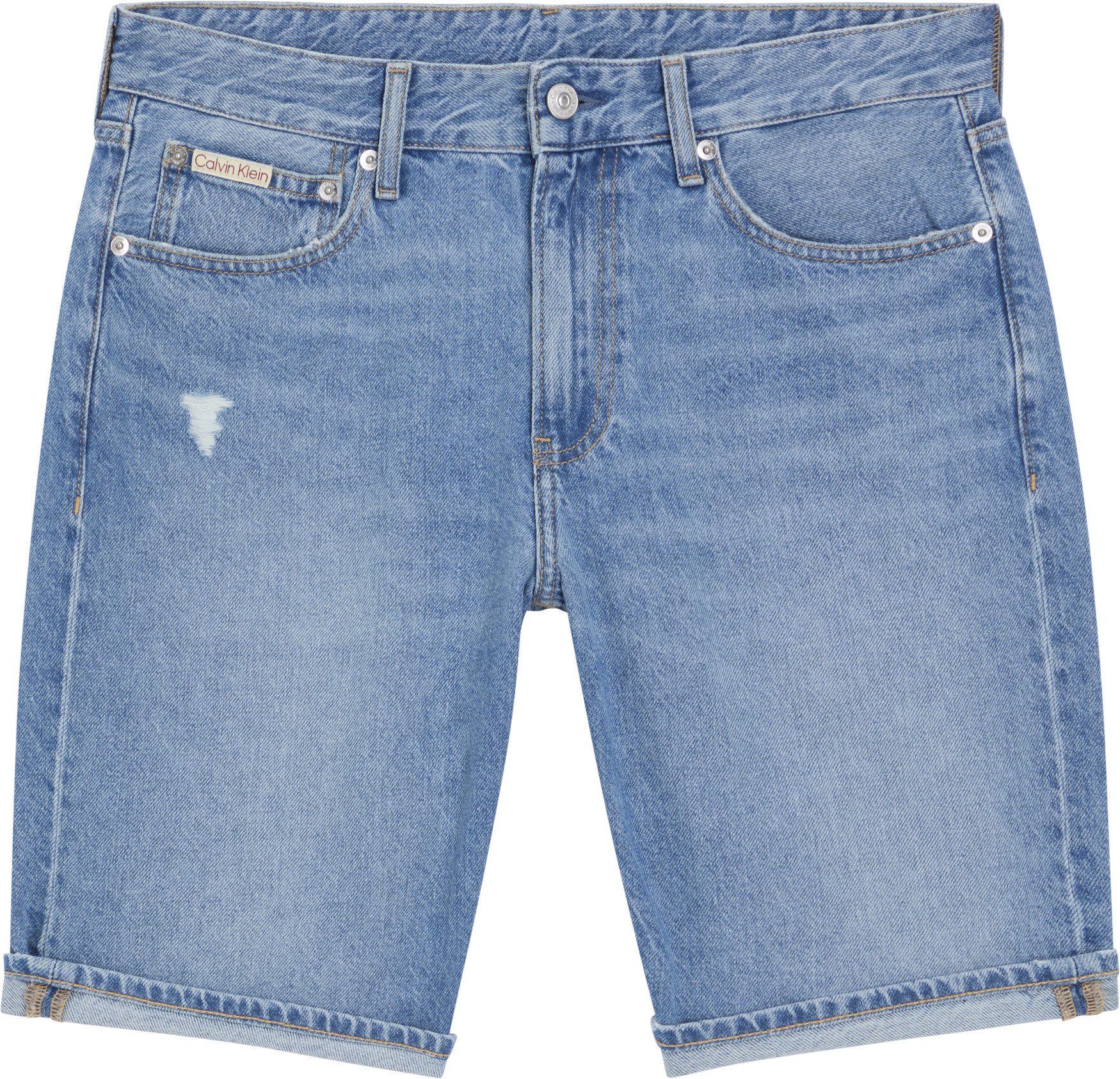 Calvin Klein Short REGULAR SHORT in middenblauwe wassing
