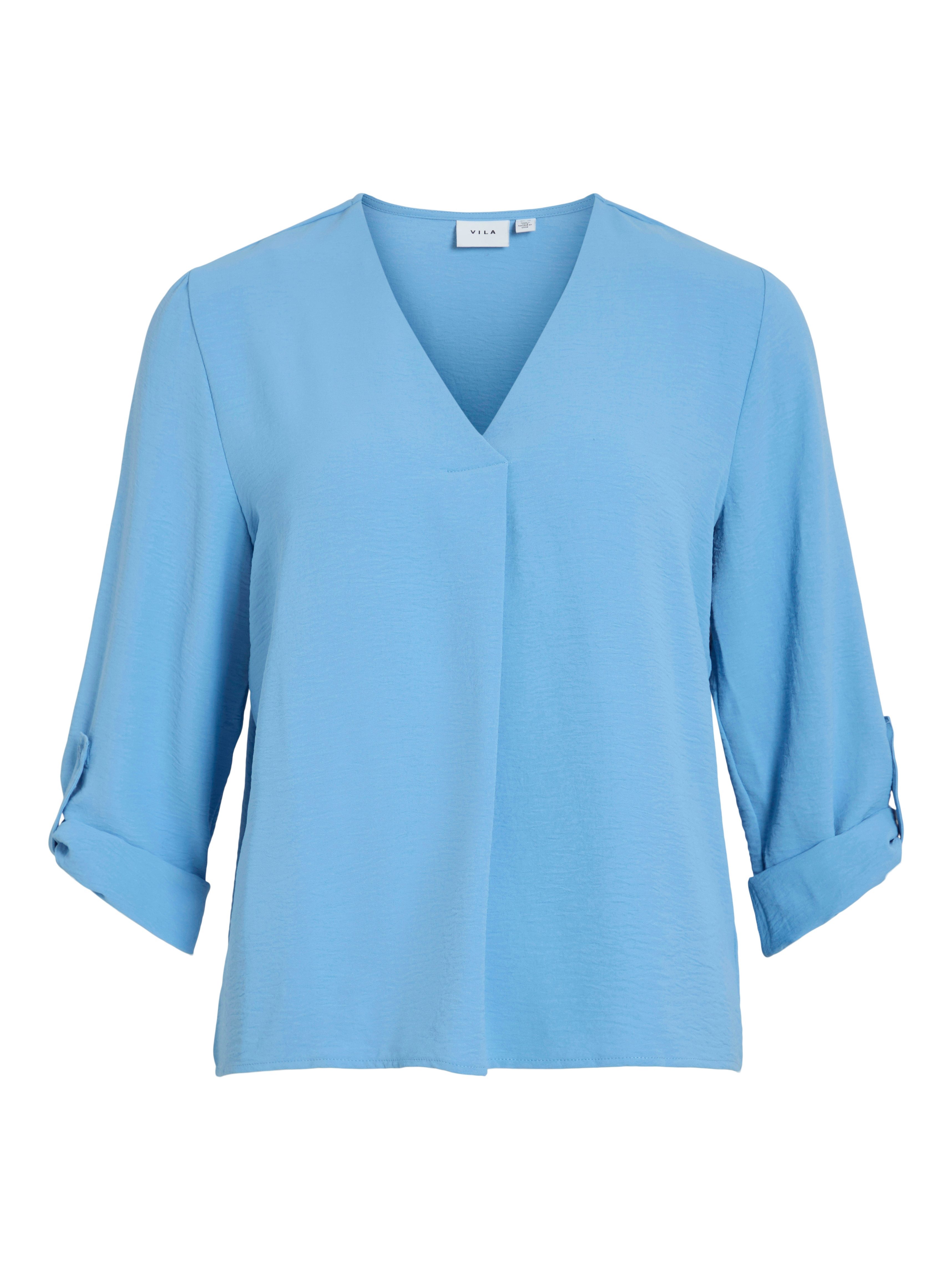Vila Shirt VIJOSA 3/4 V-NECK TOP - NOOS