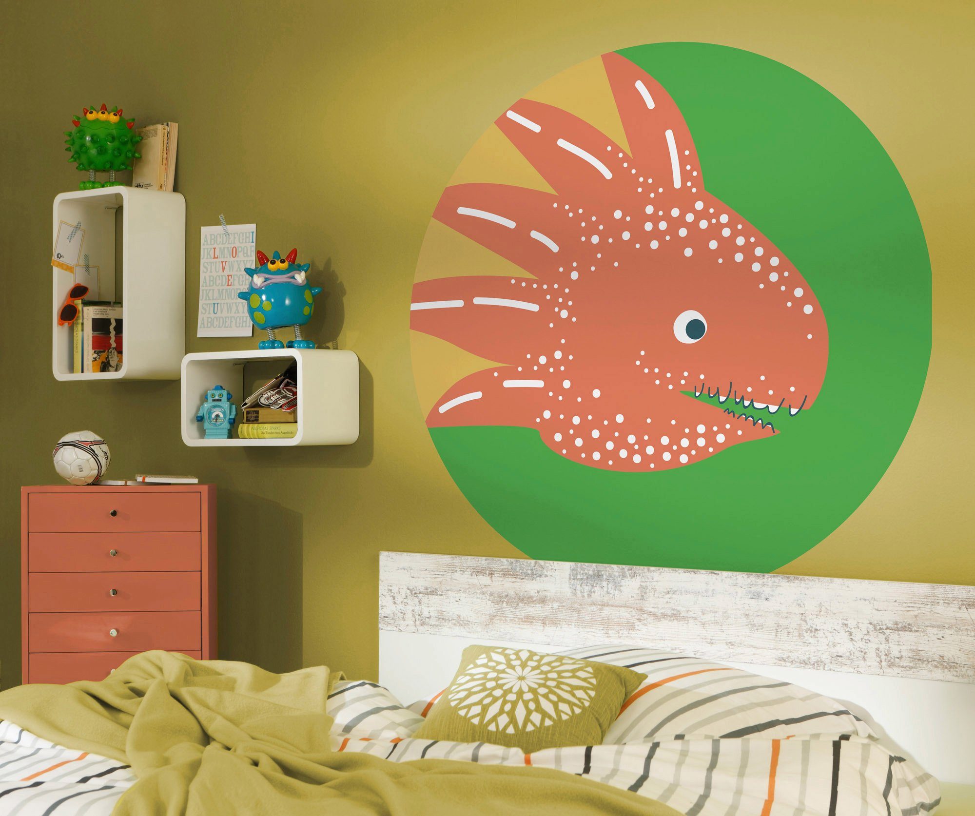 Komar Fotobehang Zelfklevend vlies - Little Dino Proto - Afmeting 125 x 125 cm
