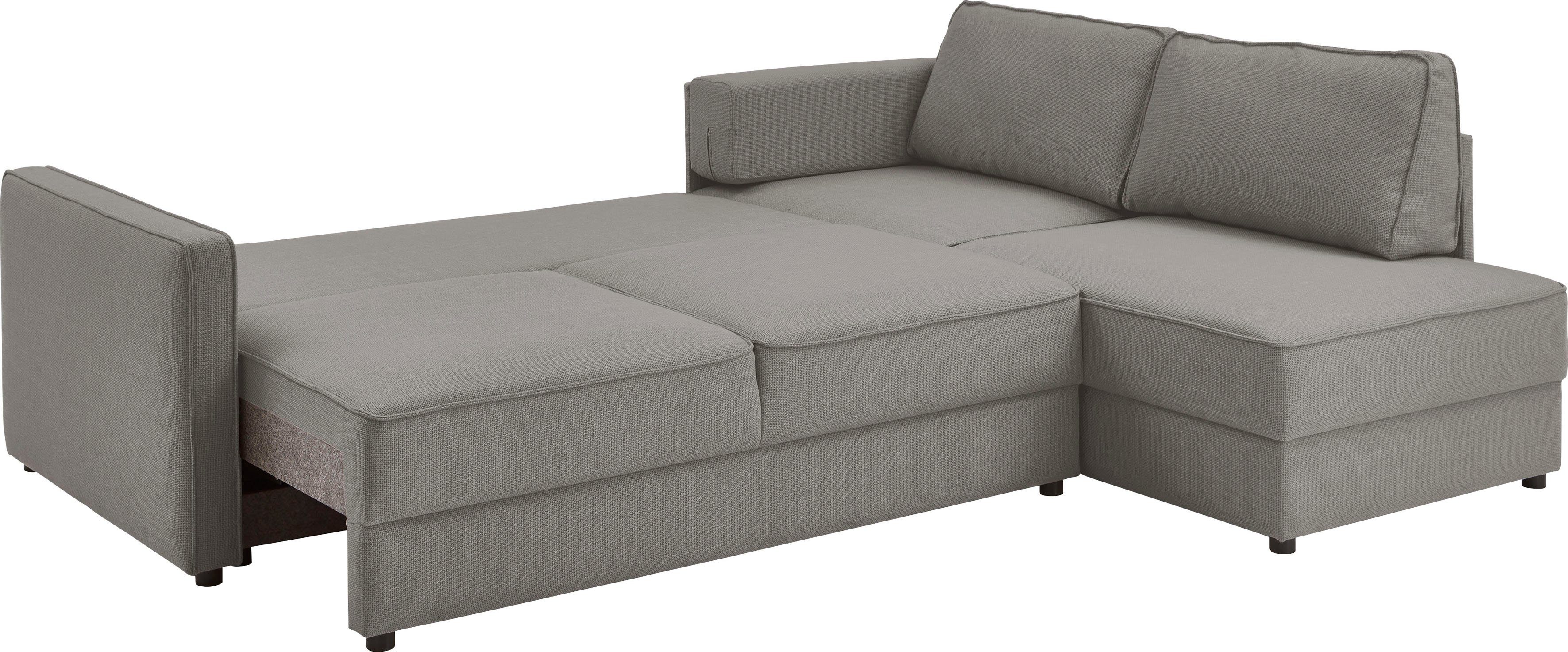 ATLANTIC home collection Slaapbank Chill Hoekbank met slaapfunctie en bedlade