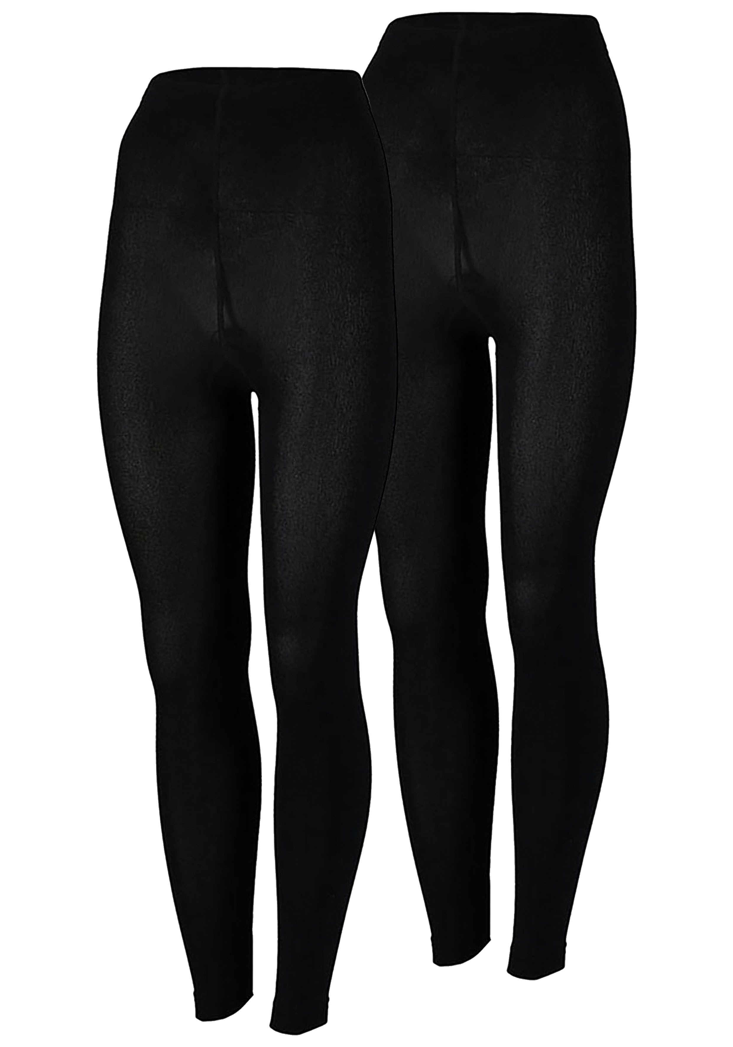 HEAT keeper Thermolegging LADIES THERMAL LEGGING met geborstelde binnenkant en isolerende laag voor de winter (2 stuks Set van 2)