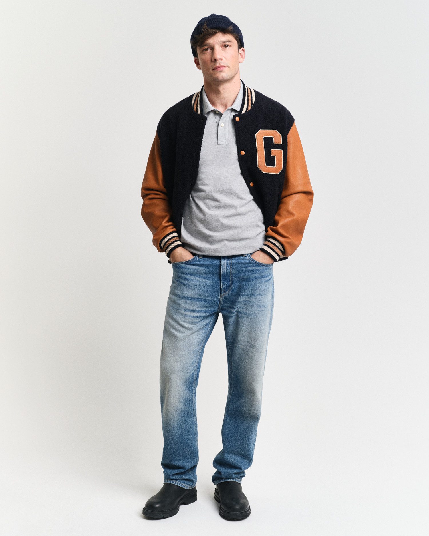 Gant Poloshirt REG SHIELD LS PIQUE RUGGER met logoborduursel op de borst