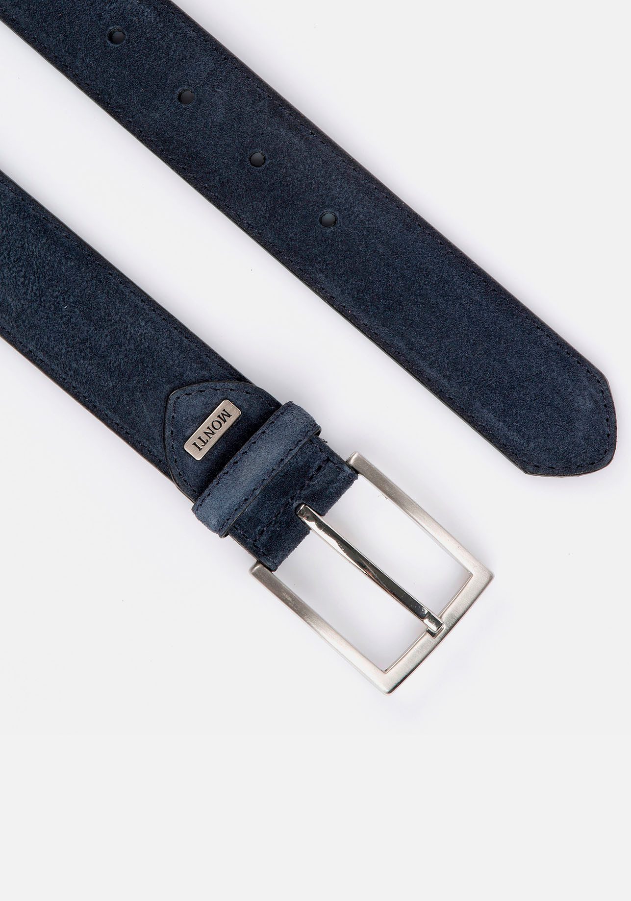 MONTI Leren riem 3,5 cm breed, business-casual, suede, inkortbaar