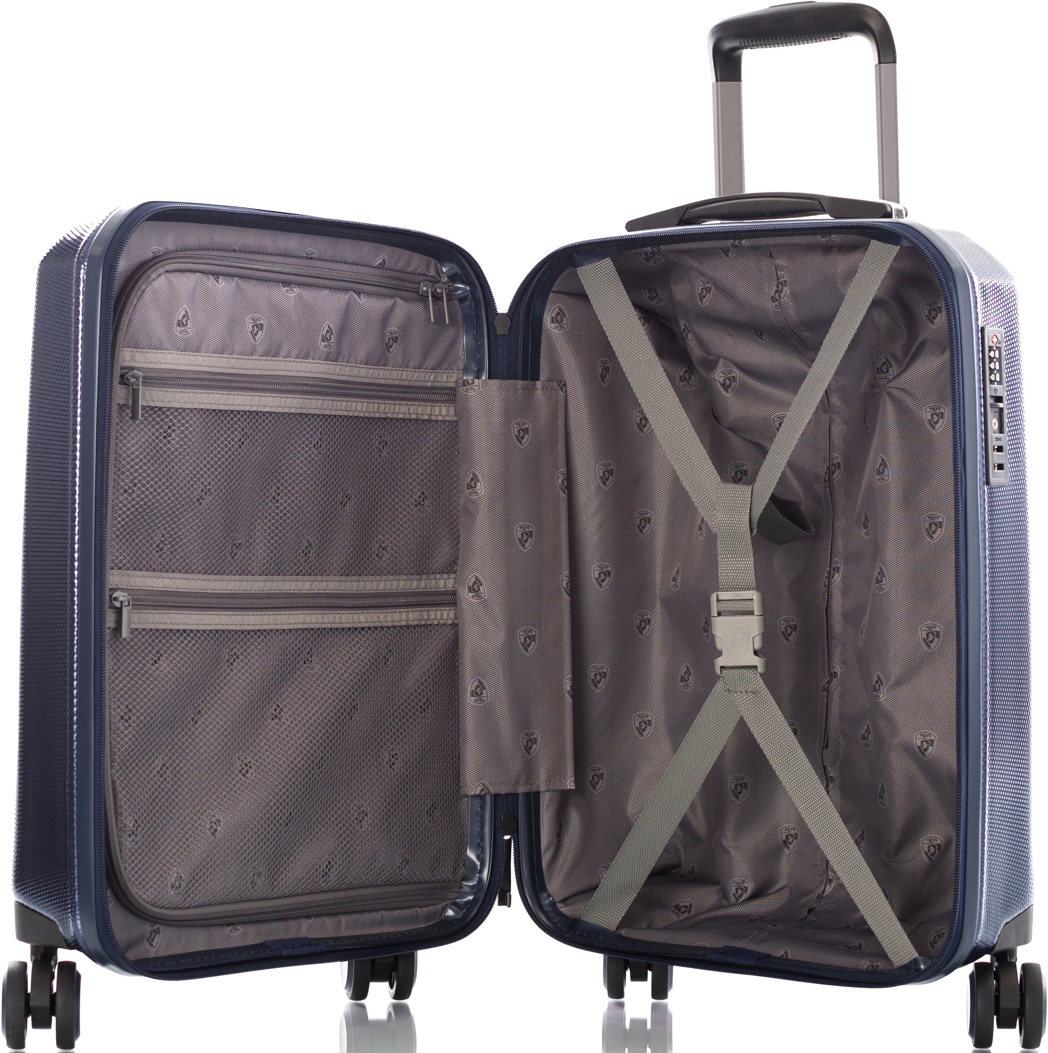 Heys Hardshell-trolley Eco Case, 53 cm, Navy Blauw Heys x Joachim Llambi handbagagekoffer reisbagage