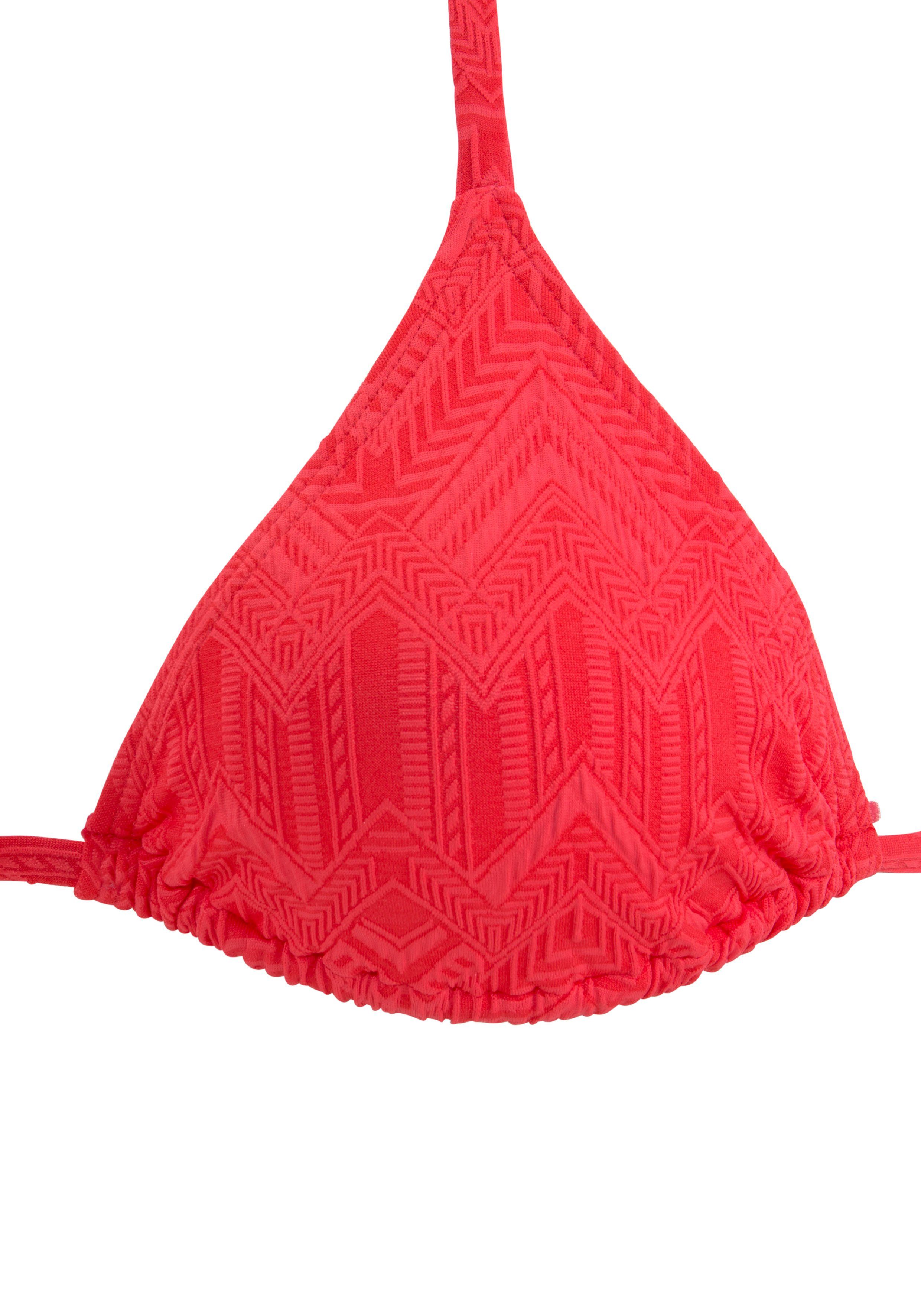 Buffalo Triangelbikini ROMANCE met modieuze structuur
