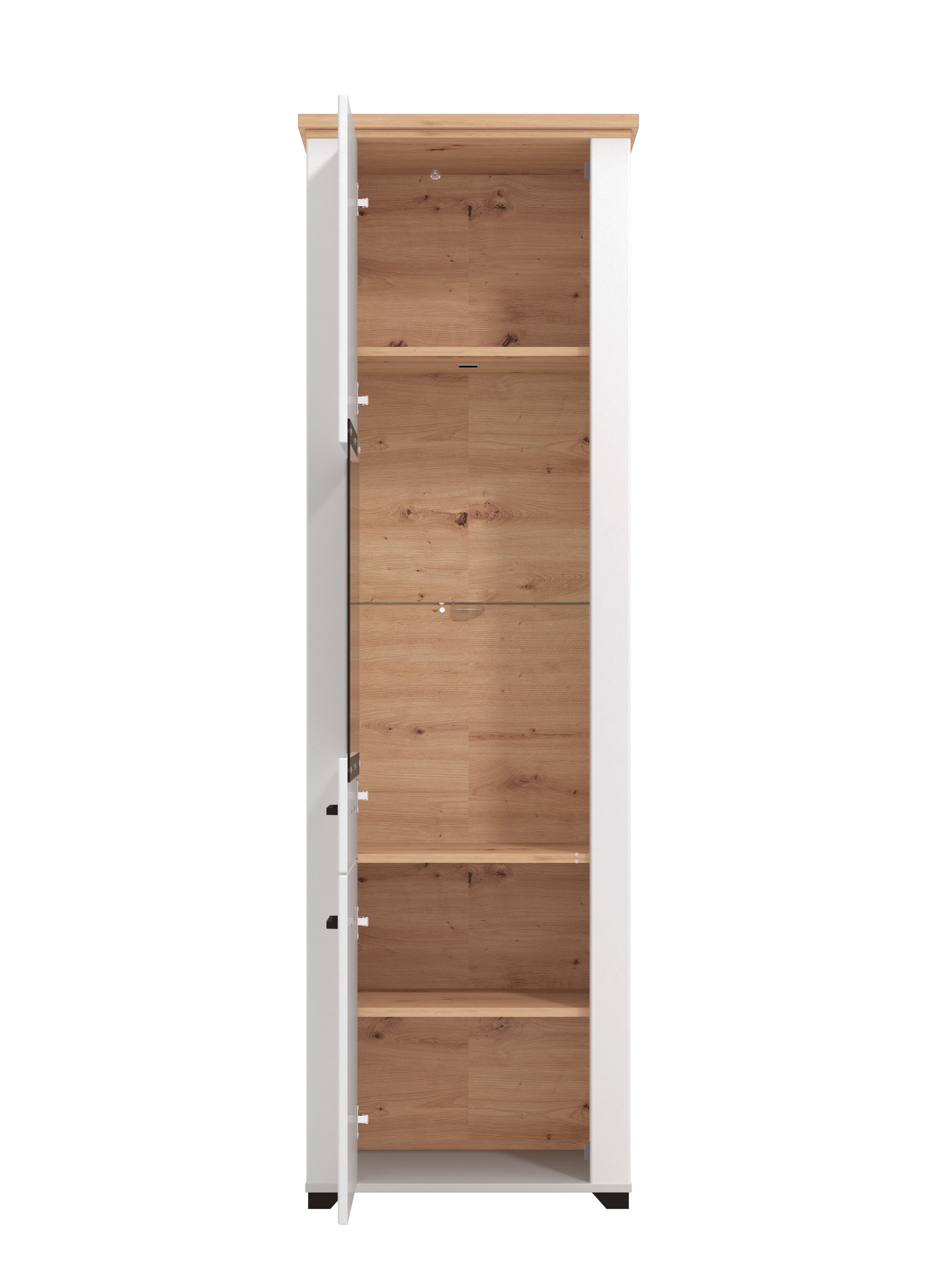 Home affaire Vitrinekast Valencia Deuren en legplanken met 4 mm veiligheidsglas