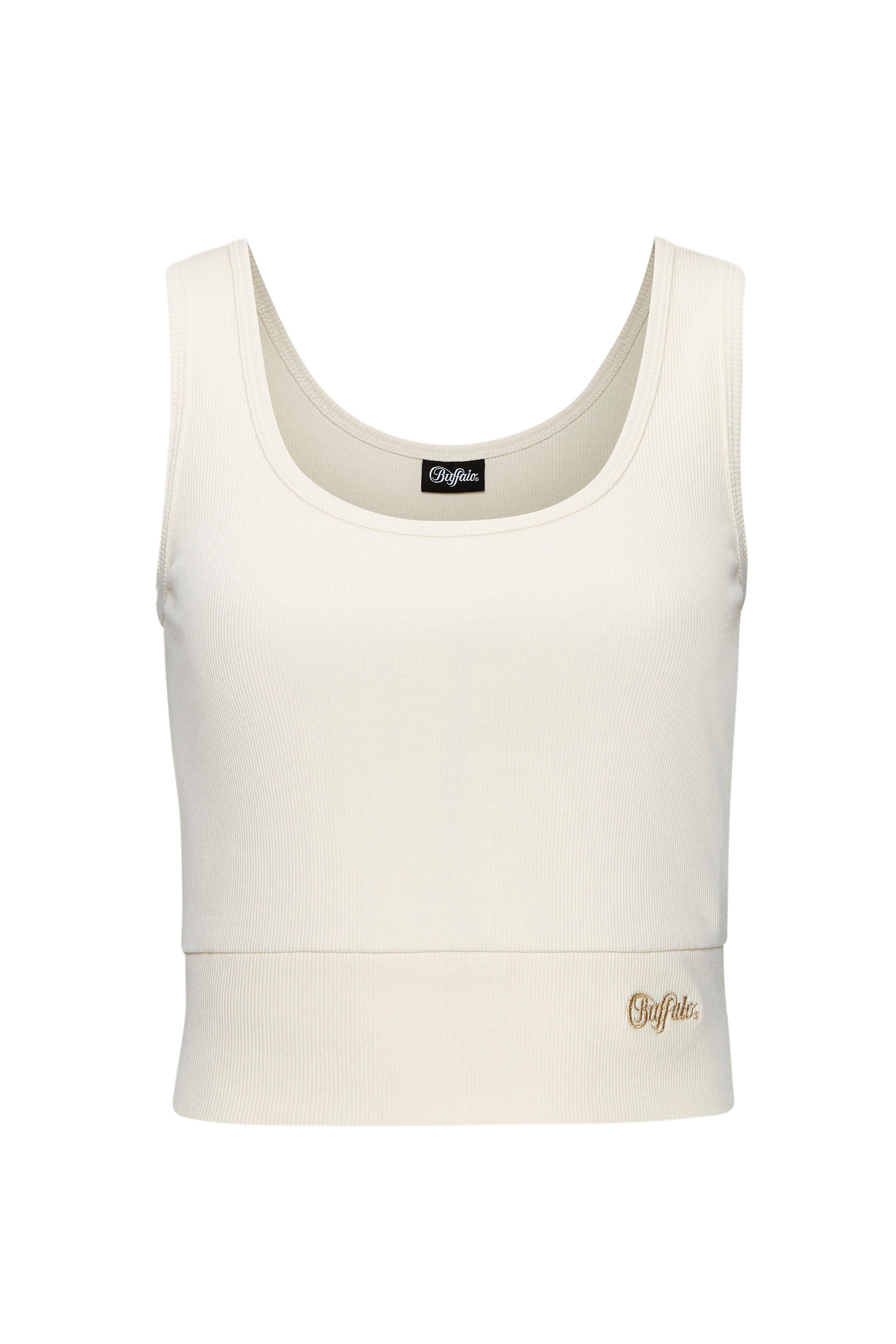 Buffalo Crop-top in ribstructuur met brede band