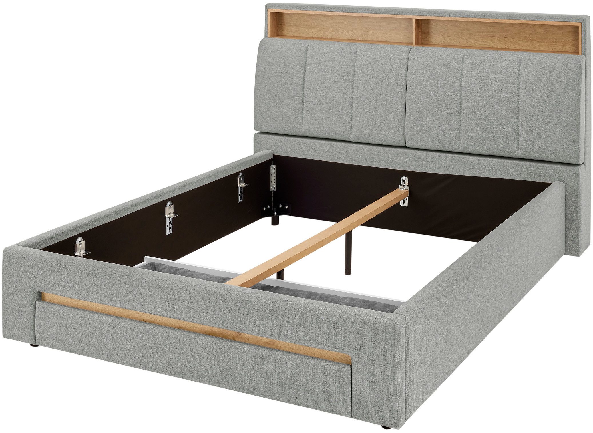 INOSIGN Gestoffeerd bed CiTY/GiRON,, gepolsterd opbergbed, met LED-verlichting Bedkisten met hondenbed of als opbergruimte, opklapbare hoofdeinden