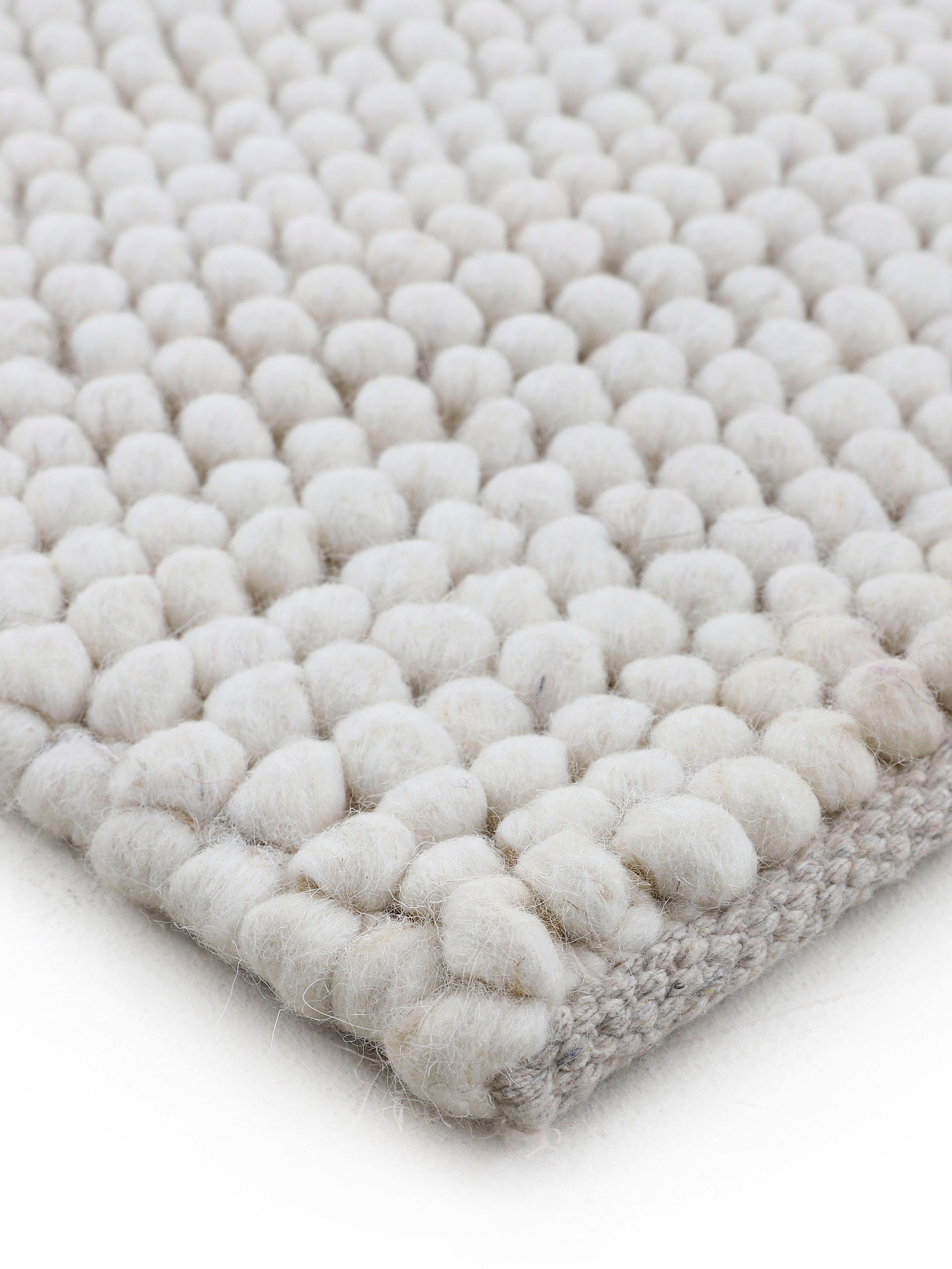 carpetfine Vloerkleed Calo Handgeweven tapijt, uni-kleuren, gemeleerd, handgeweven, 70% wol