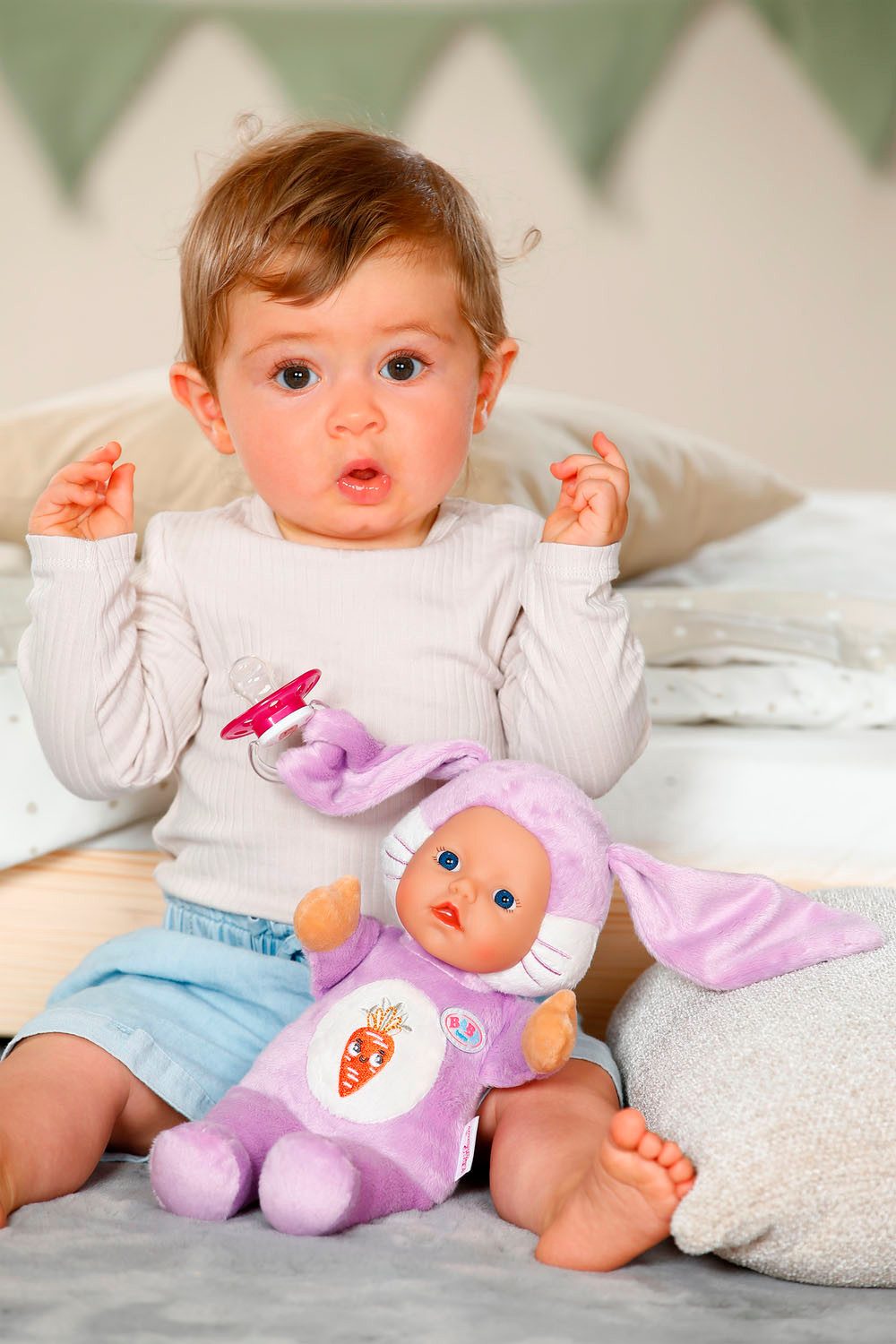 Baby Born Pluchen knuffel BABY born for babies, Funny Hase 26 cm
