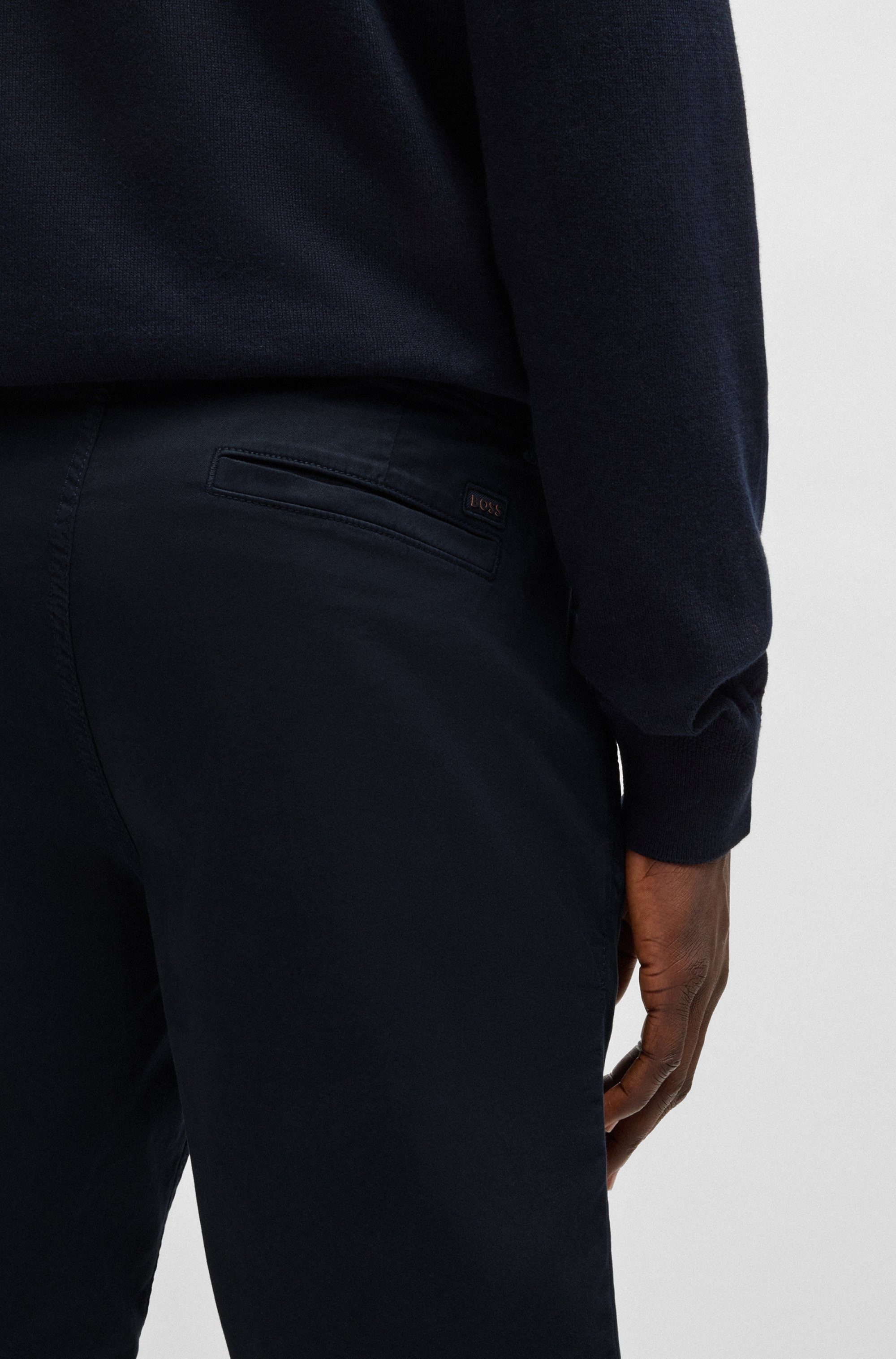 Boss Orange Chino-short Slim Shorts in moderne pasvorm