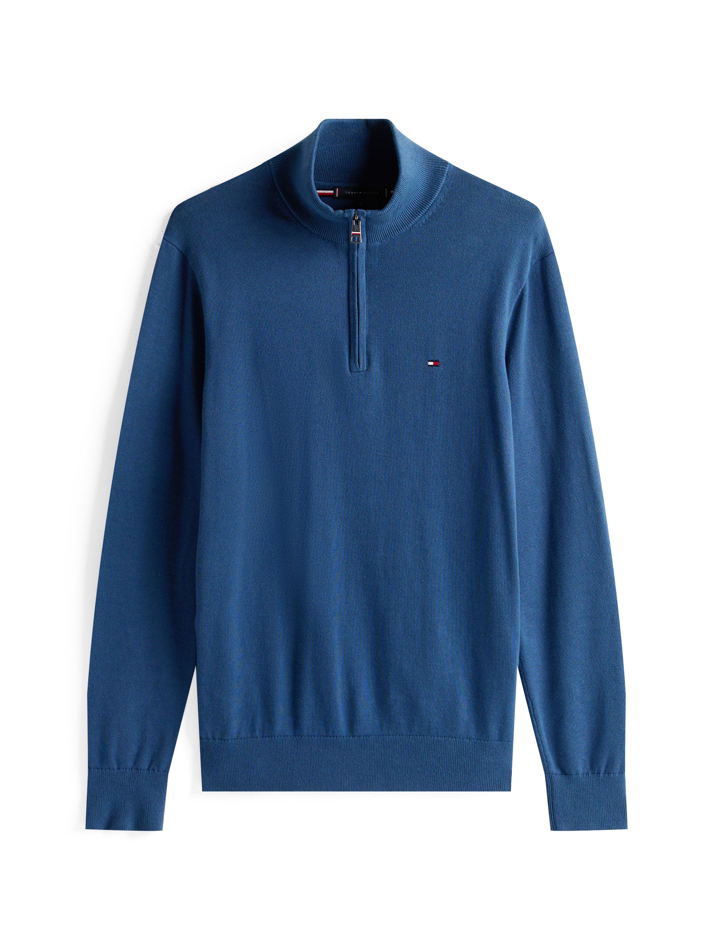 Tommy Hilfiger Schipperstrui ESSENTIAL COTTON ZIP MOCK