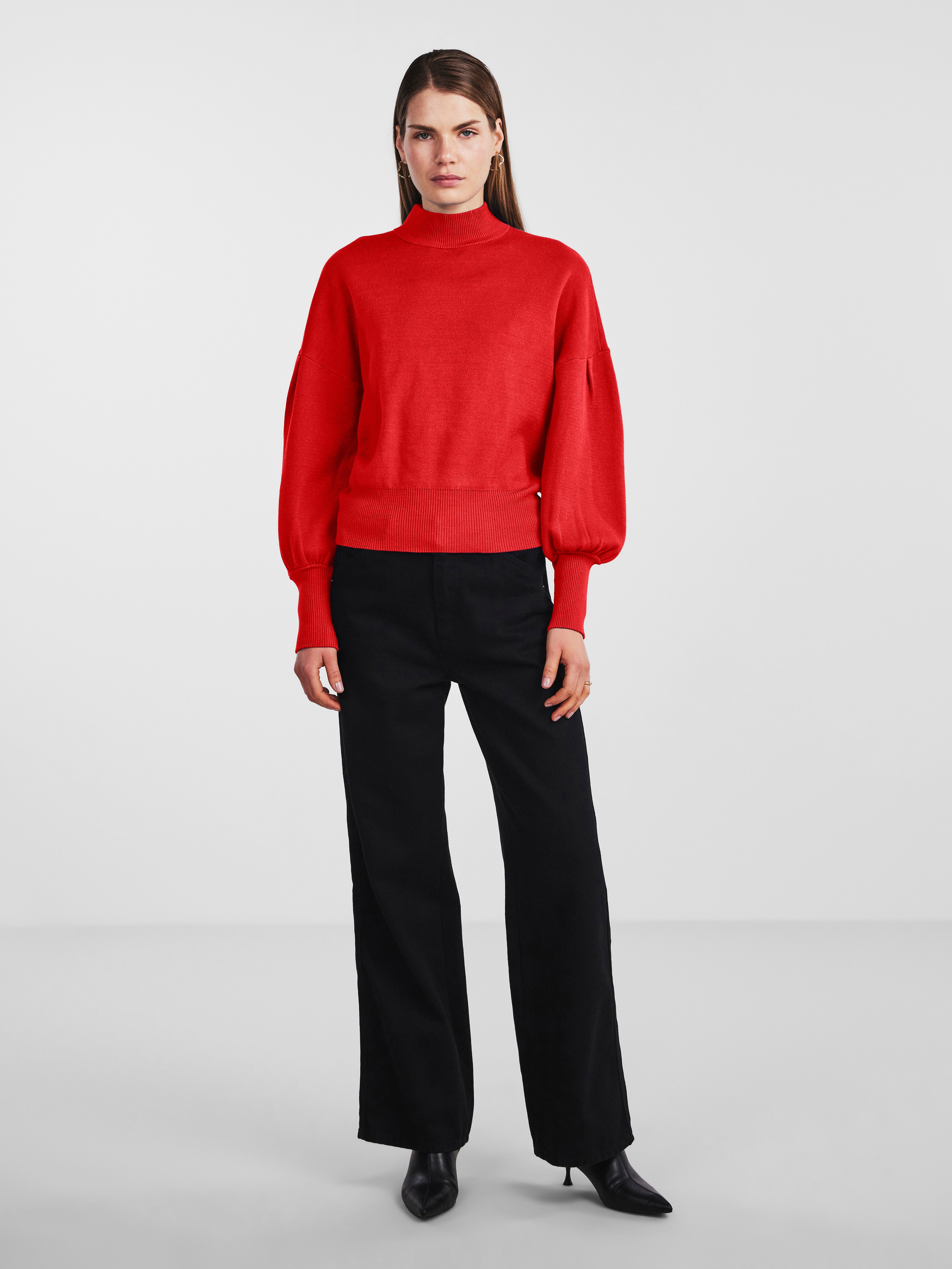 Y.A.S Gebreide trui YASFONNY LS KNIT PULLOVER S. NOOS