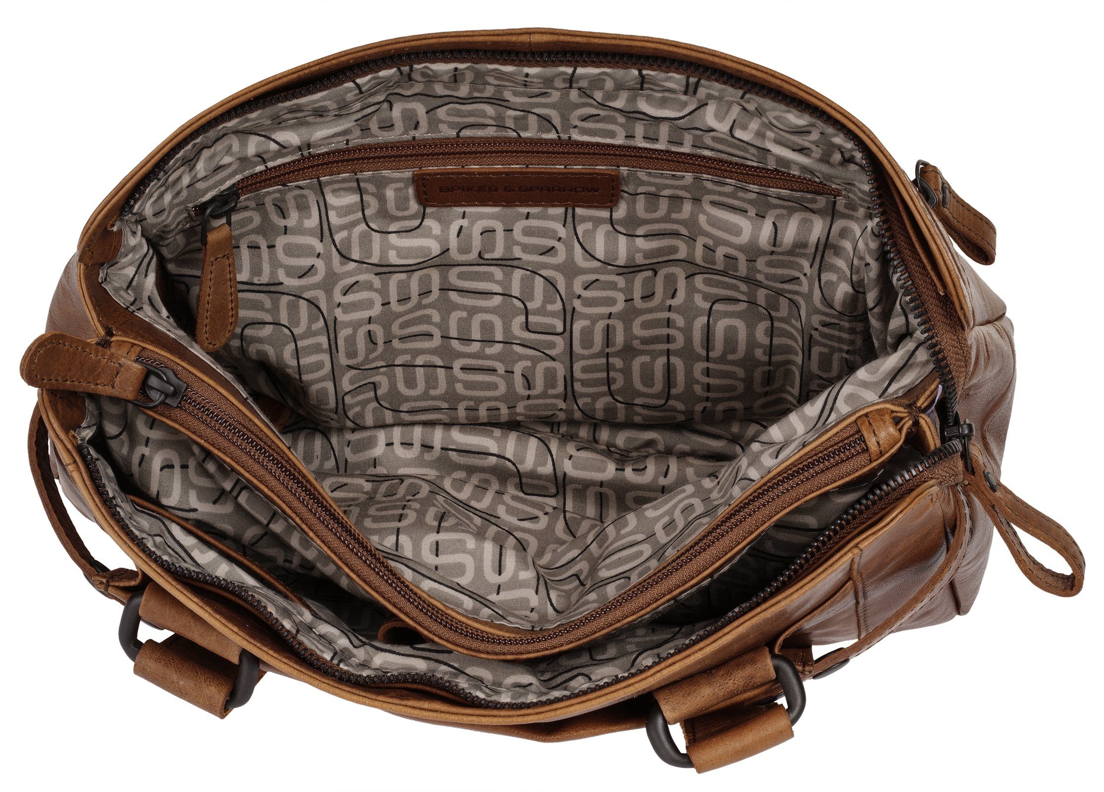 Spikes & Sparrow Tas echt leder