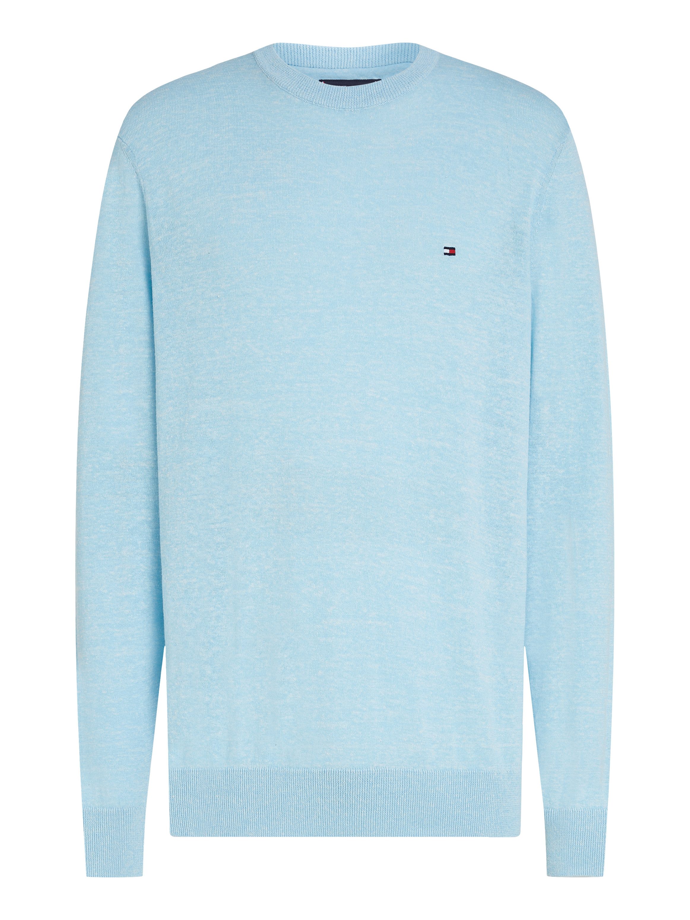 Tommy Hilfiger Trui met ronde hals COTTON LINEN CREW NECK