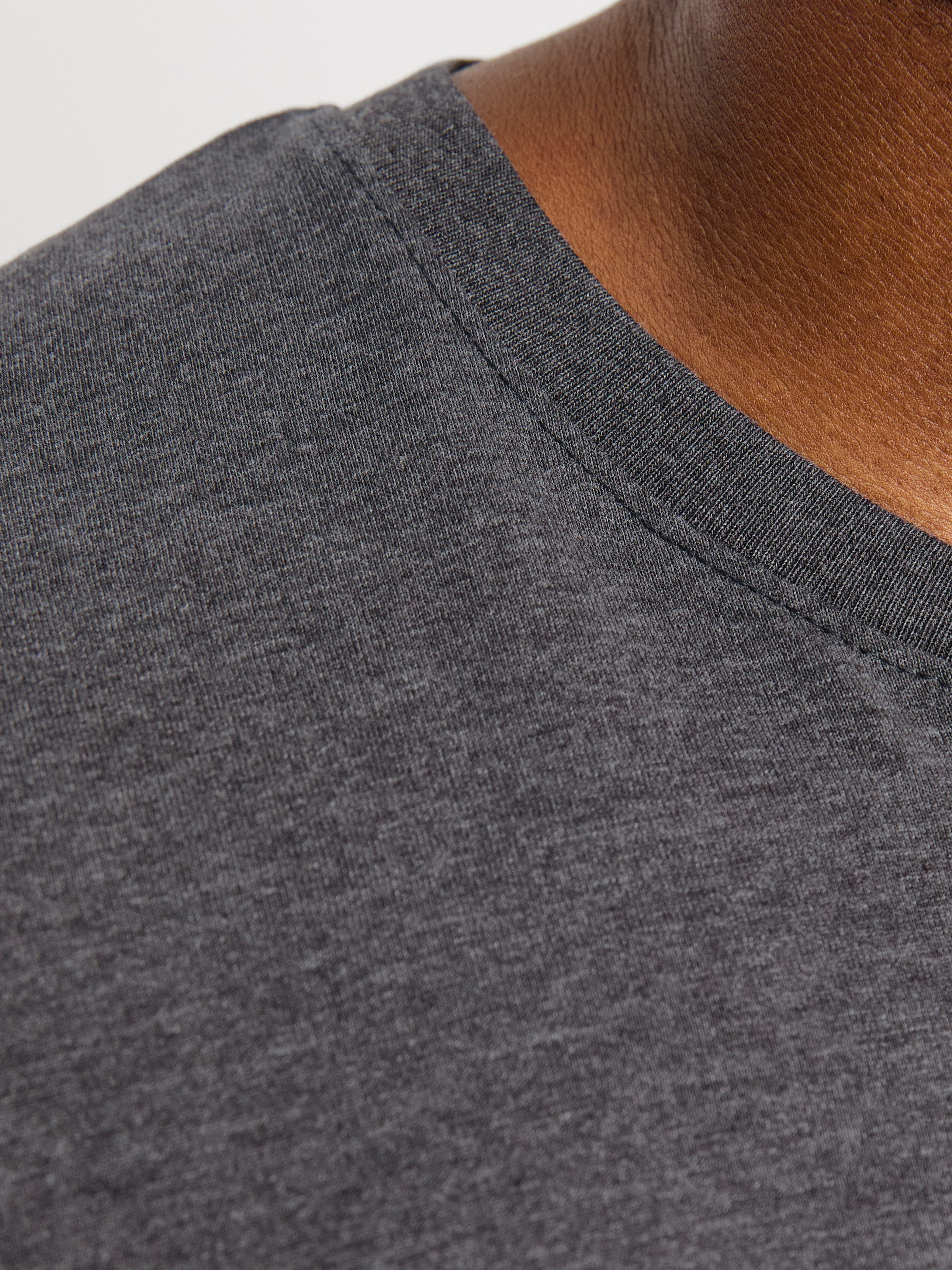 Jack & Jones PlusSize Shirt met ronde hals JJEORGANIC MEL TEE SS O-NECK NOOS PLS
