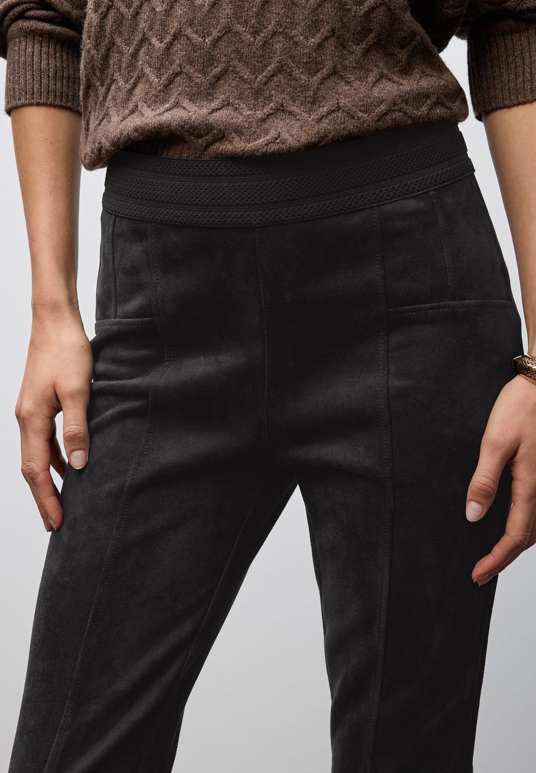STREET ONE Stoffen broek Style Hope met elastische taille