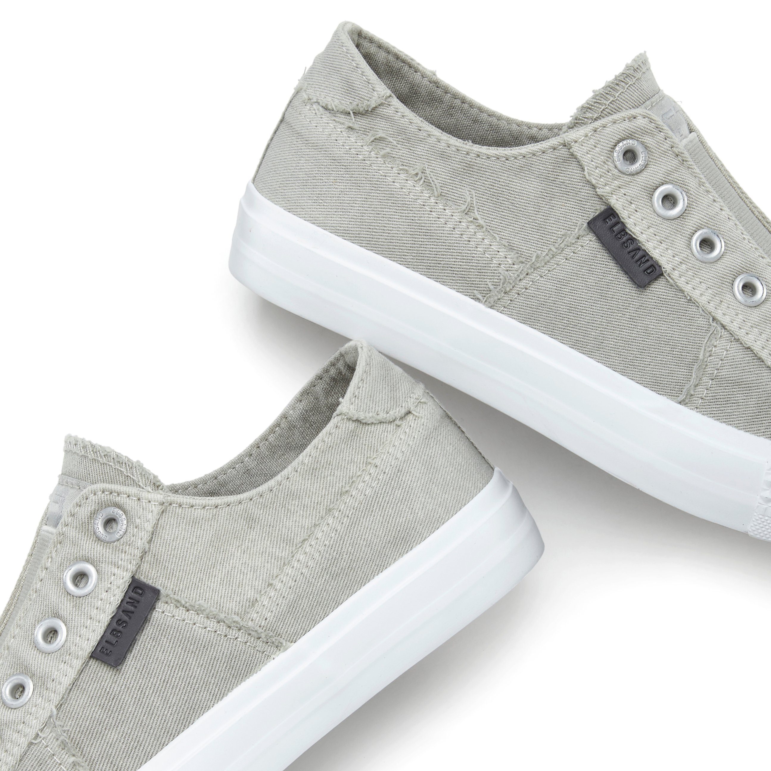 Elbsand Sneakers Halfschoen, slippers, vrijetijdsschoen, uit textiel, comfortabele elastische inzet, lage schoen, casual schoen, slipper