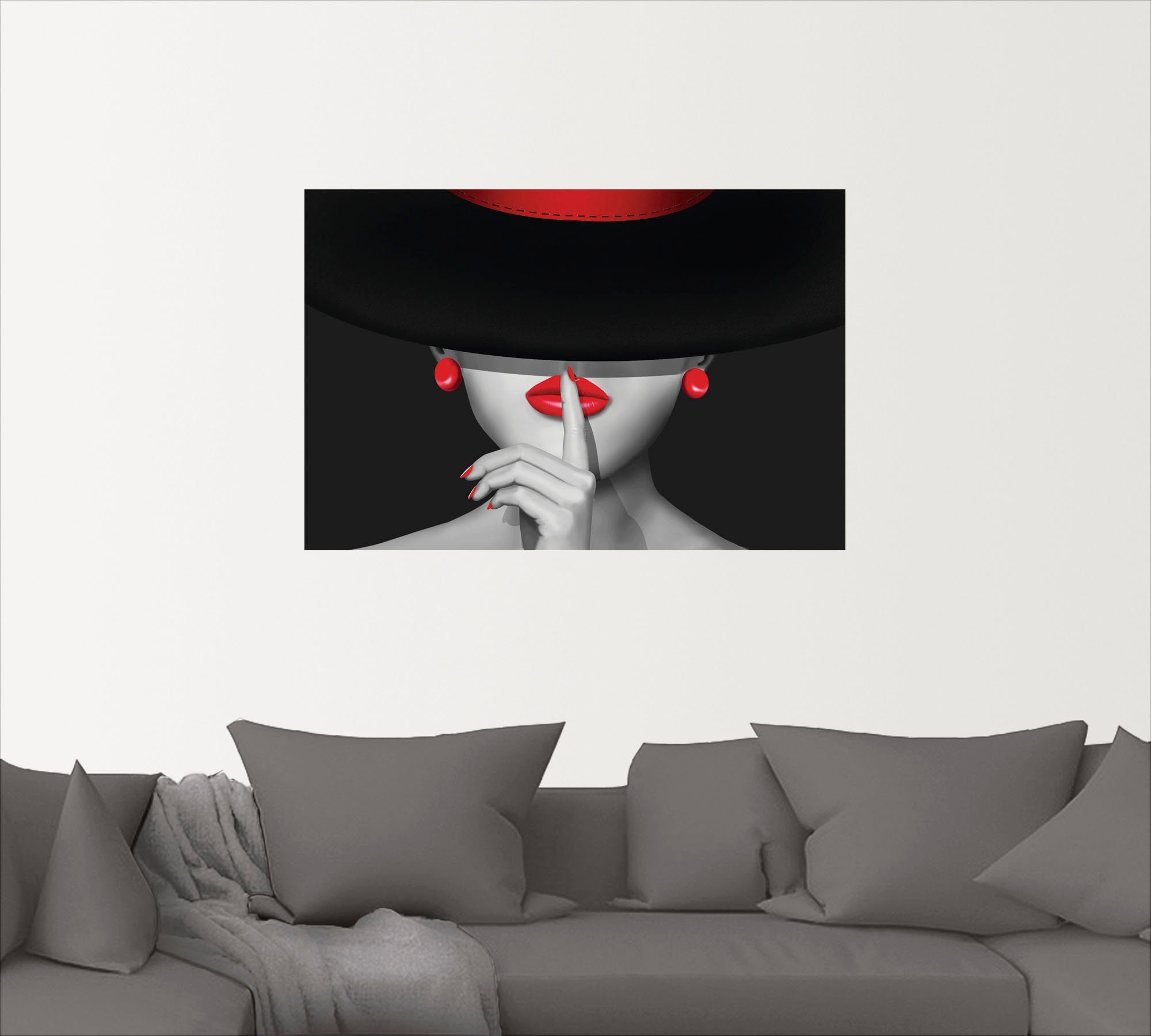 Artland Artprint Wees stil als artprint van aluminium, artprint voor buiten, artprint op linnen, poster, muursticker