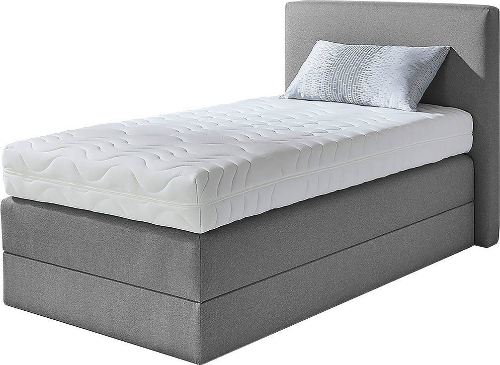Westfalia Polsterbetten Boxspring naar keuze met topmatras van koudschuim boxsprings grijs