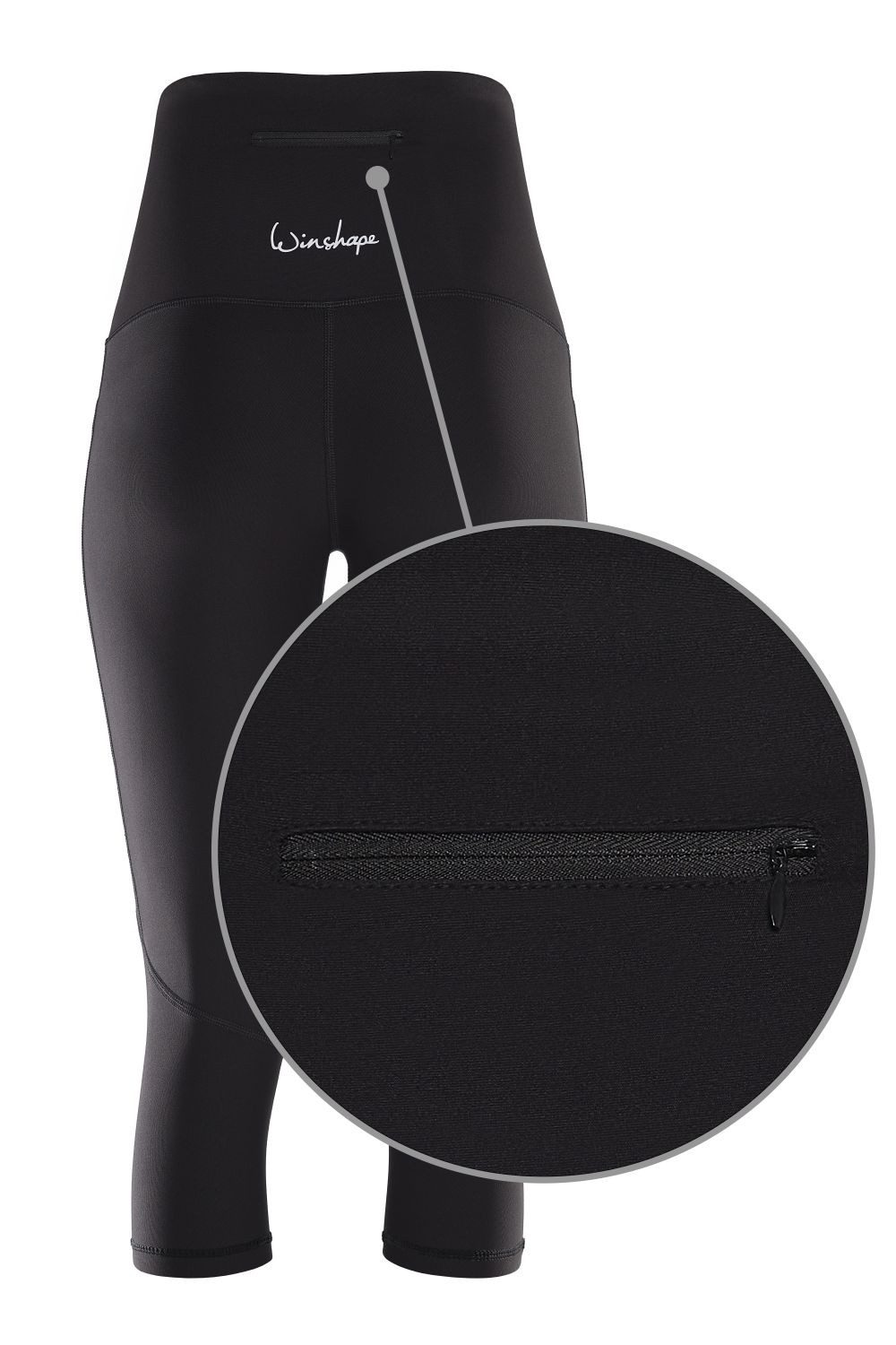 Winshape Legging ¾-Functional Comfort HWL215C Highwaist met praktische zakken