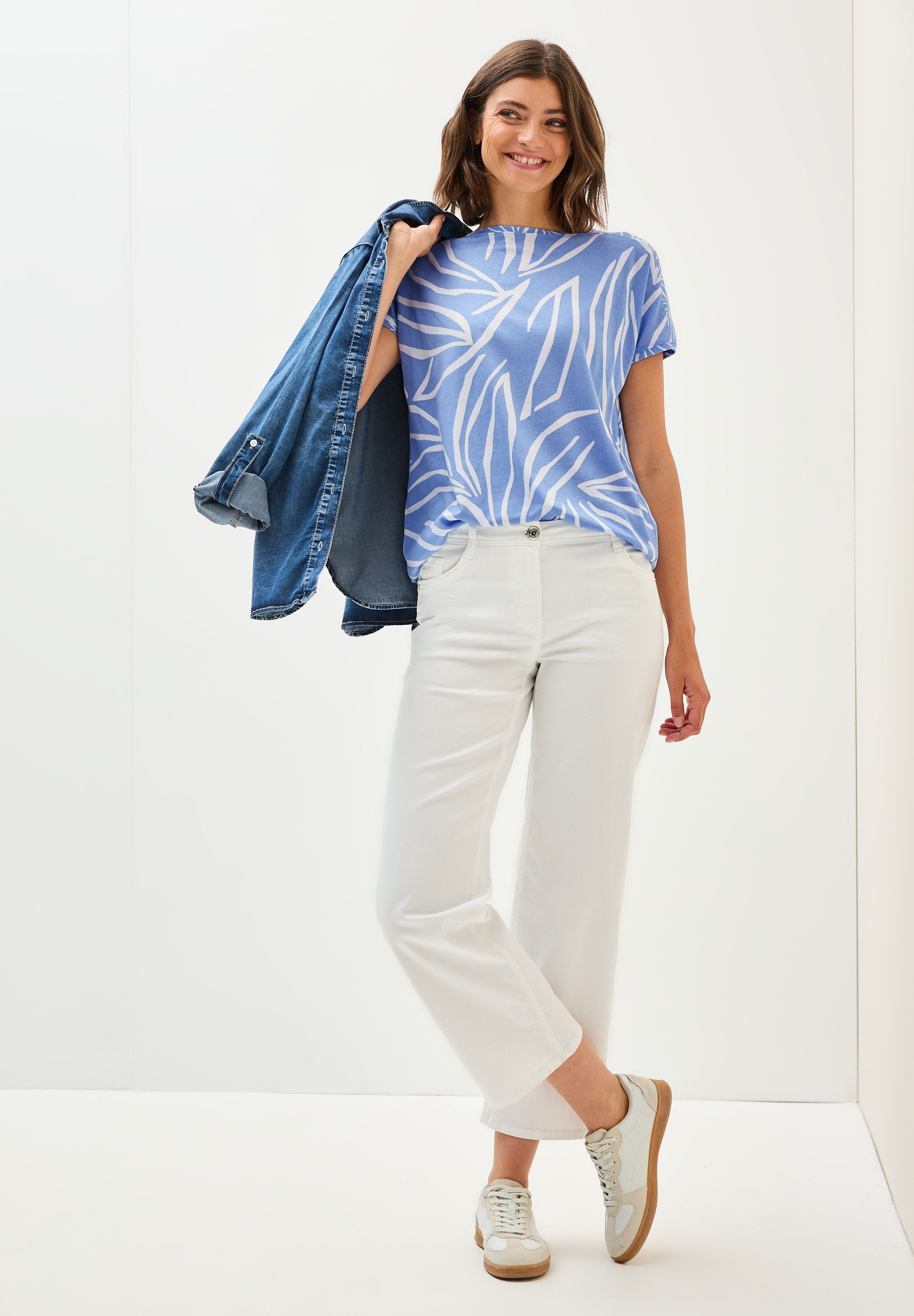 Cecil T-shirt met print all-over