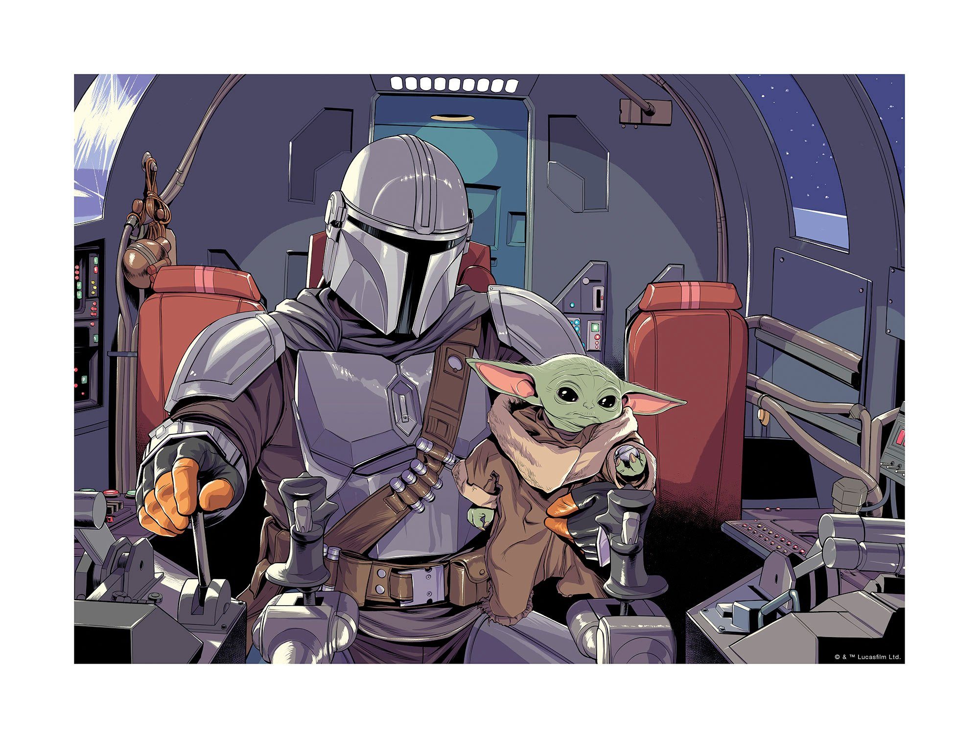 Komar Artprint Mandalorian The Child Cockpit (1 stuk)