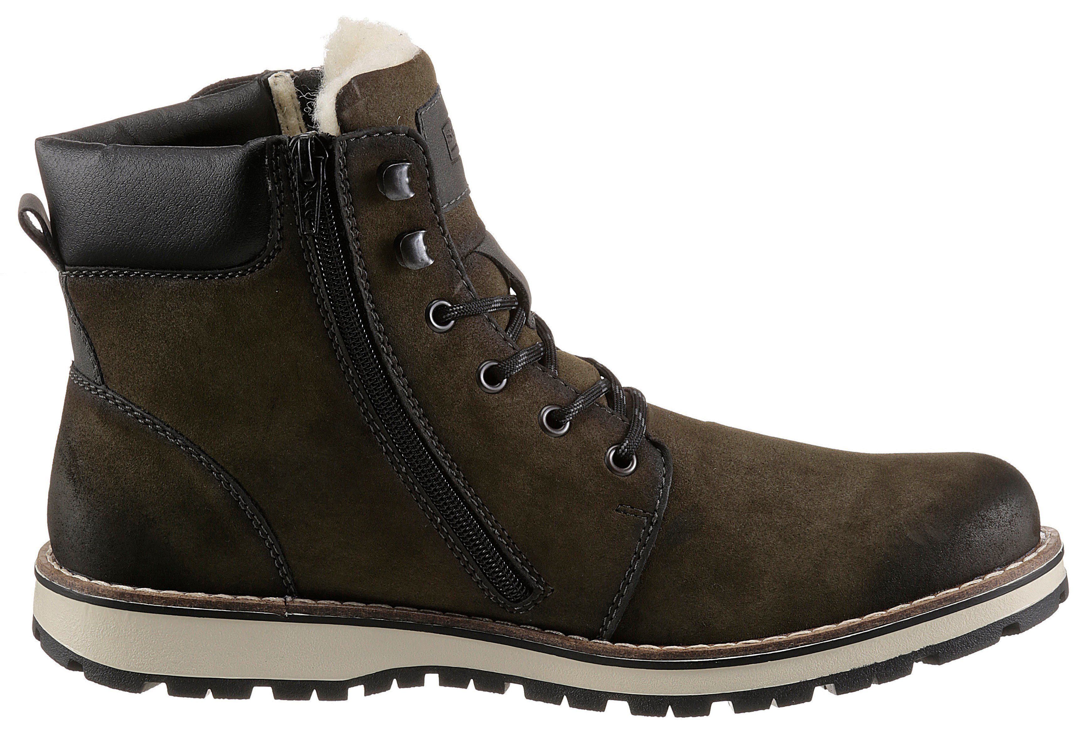 Rieker Winterlaarzen met comfortabele rieker tex-uitrusting, vrijetijdsschoen, veterschoen