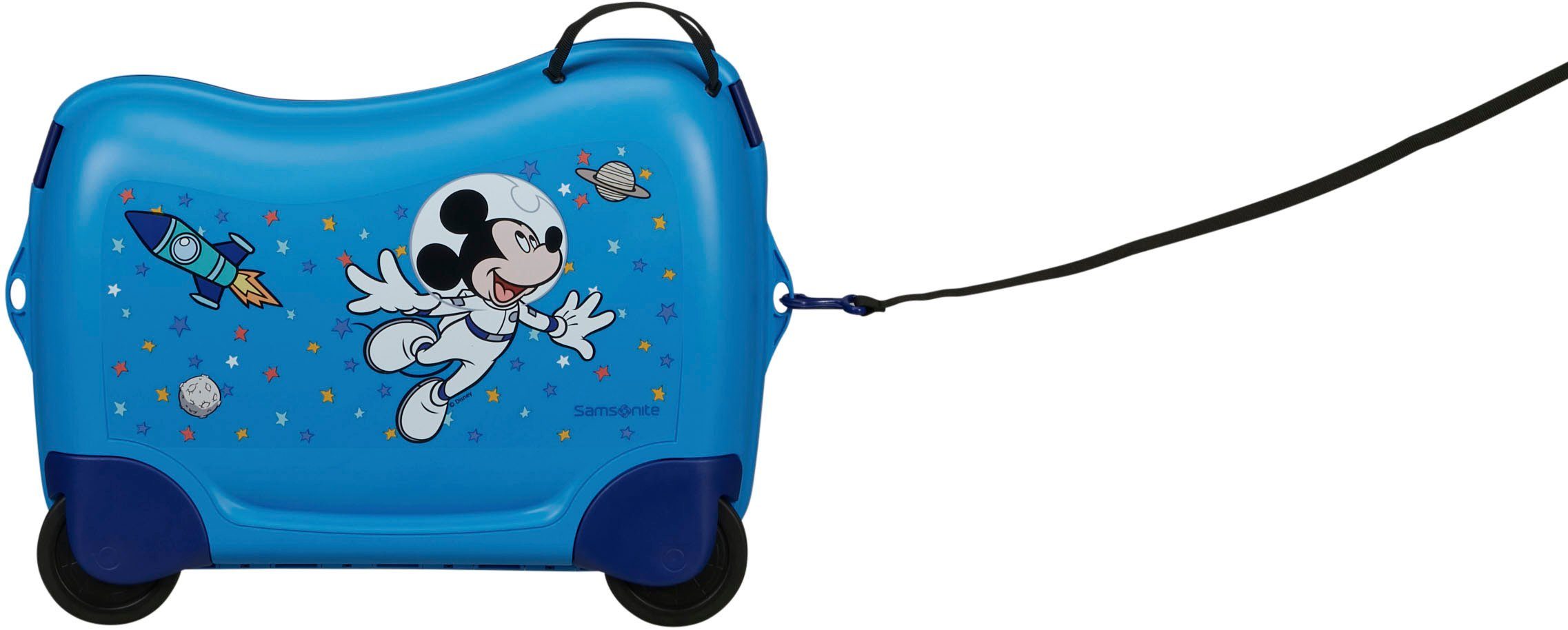 Samsonite Kinderkoffer Dream2Go Ride-on Trolley, Disney Mickey Stars Kinder reis koffer handbagage om op te zitten en te trekken