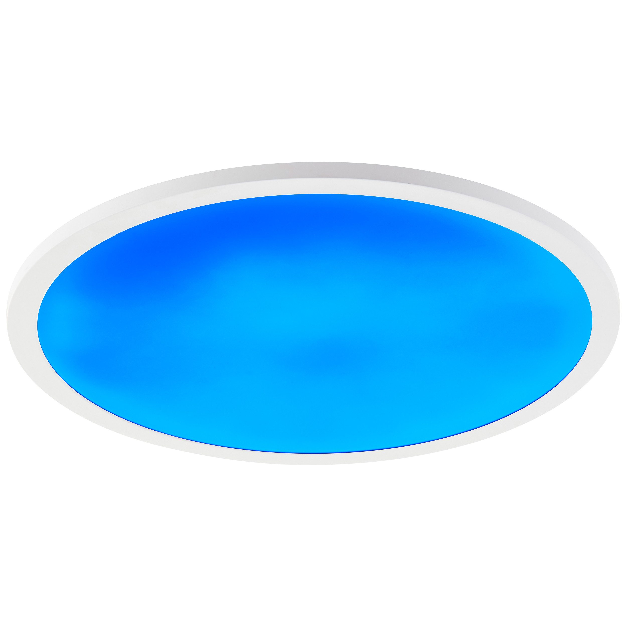 Brilliant Leuchten Led-plafondlamp Briston Ø 42 cm, 1900 lm, 3000-6500 K, IC-RGB, dimbaar, aluminium, wit