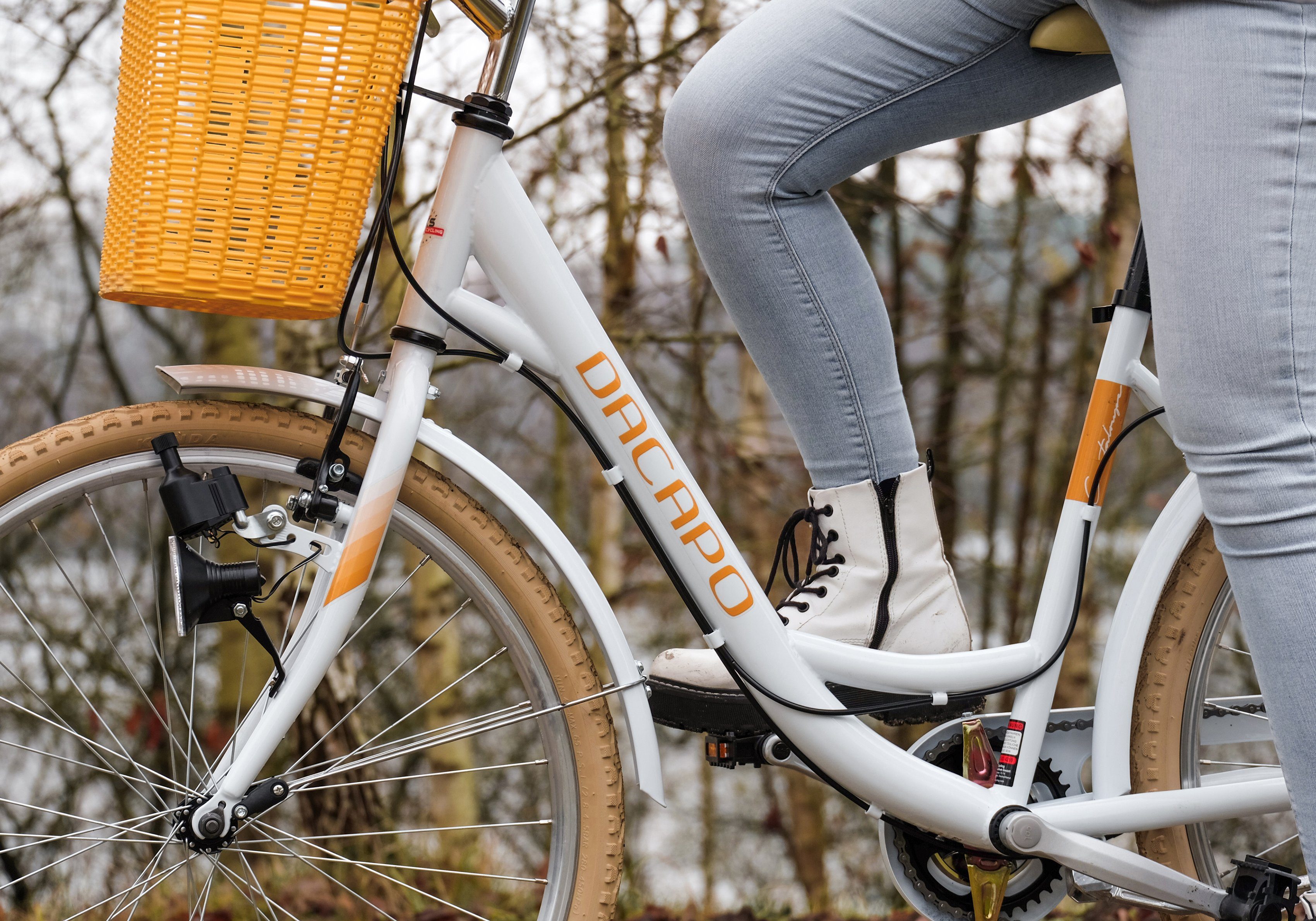 KS Cycling Citybike Cantaloupe voor dames, kettingversnelling