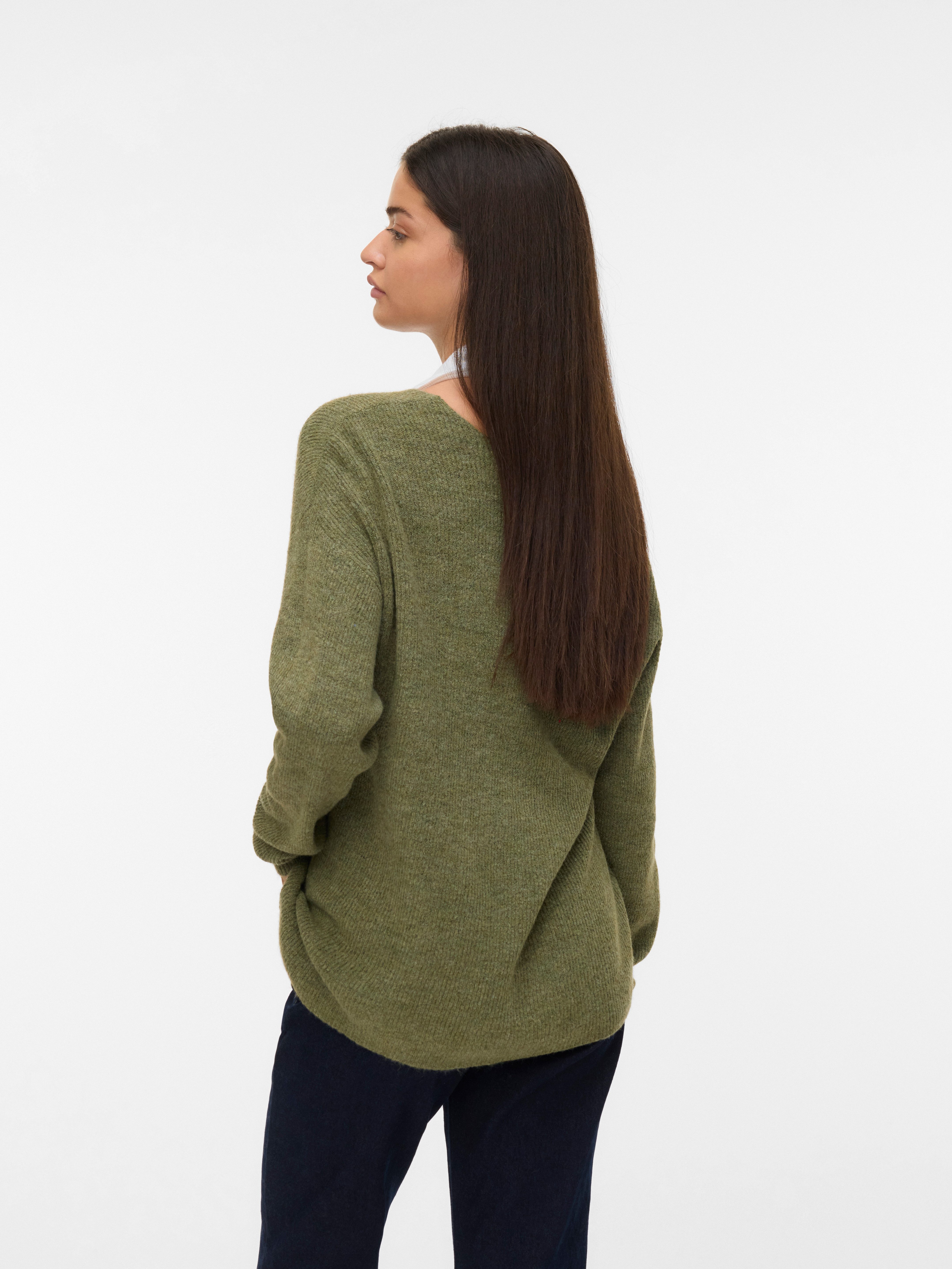 Vero Moda Trui met V-hals VMCREWLEFILE LS V-NECK BLOUSE NOOS