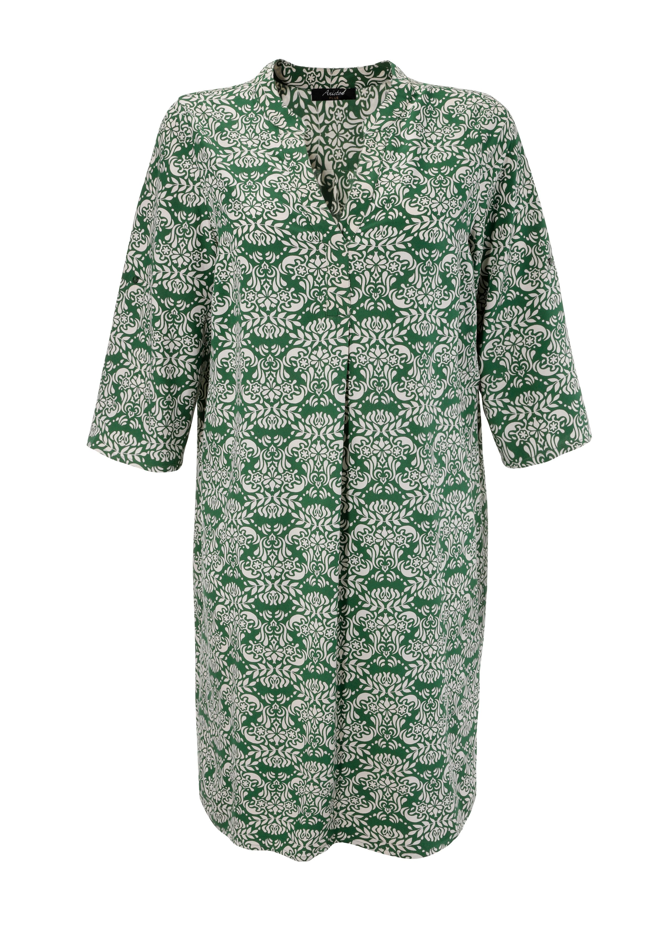 Aniston PLUS Zomerjurk met kleurharmonieuze, grafische print - nieuwe collectie