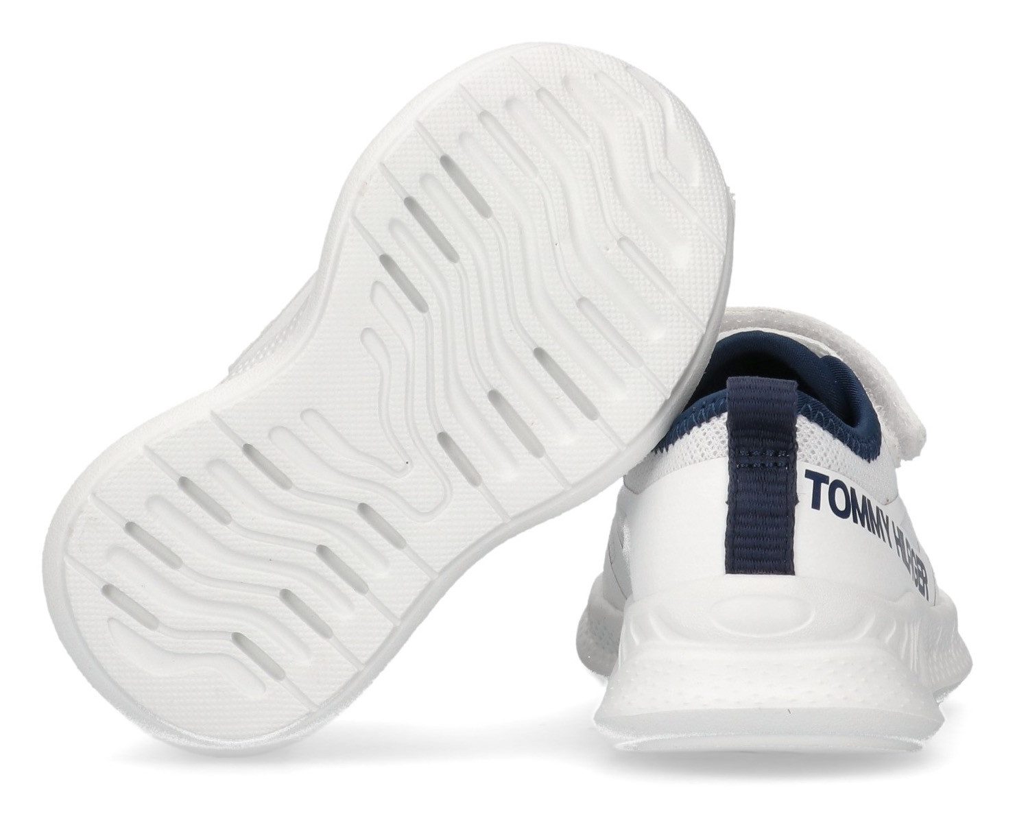 Tommy Hilfiger Sneakers , slip-on sneakers, klittenbandschoen met grote logo-opdruk