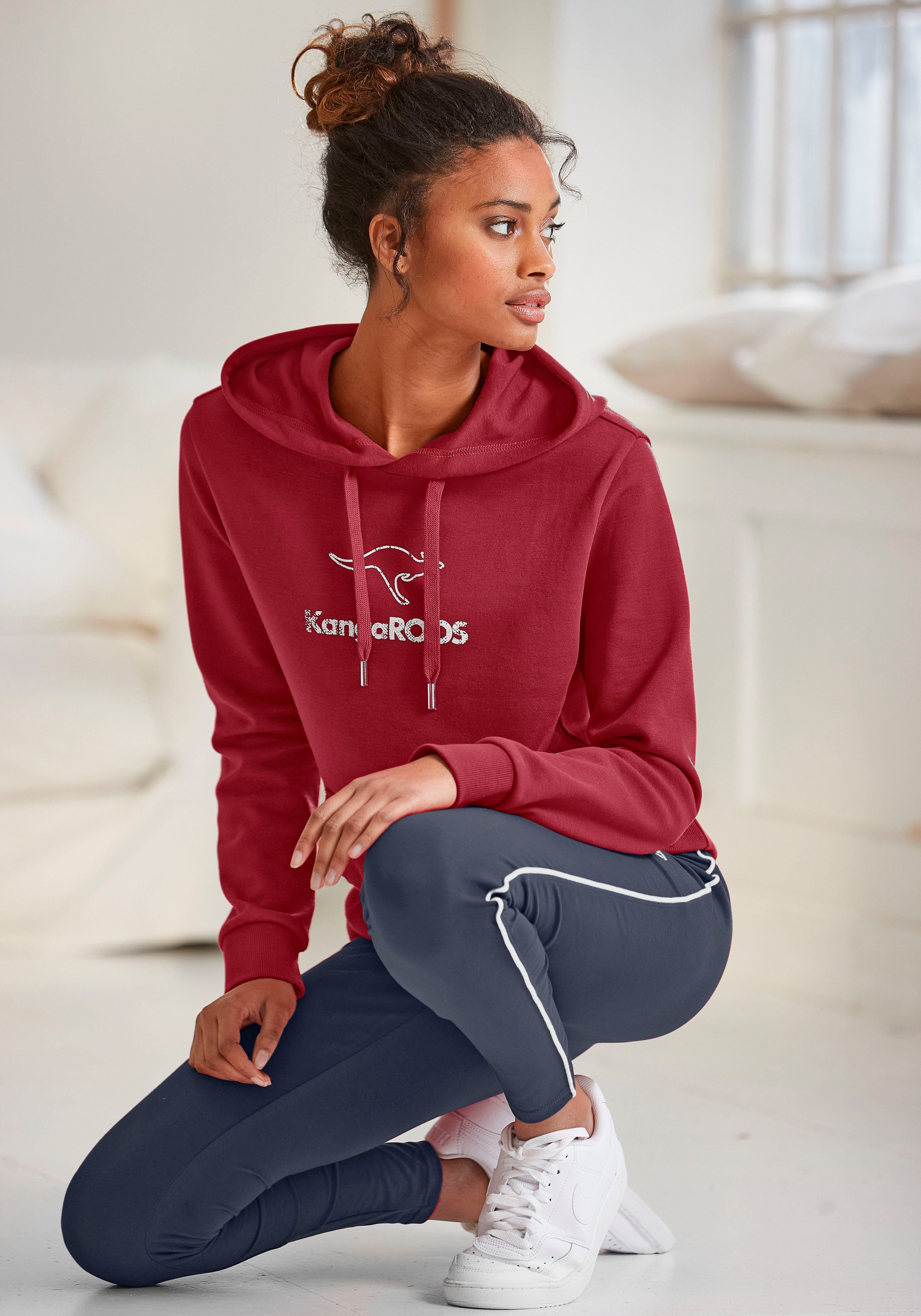 KangaROOS Hoodie met kangoeroezak, loungewear, loungepak