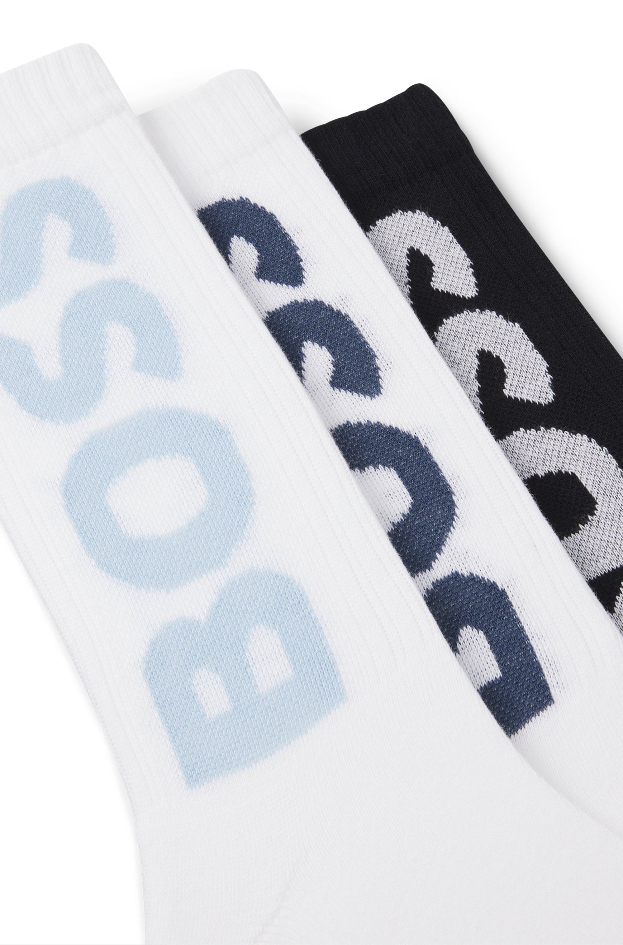 BOSS Sokken 3P QS Rib Logo CC