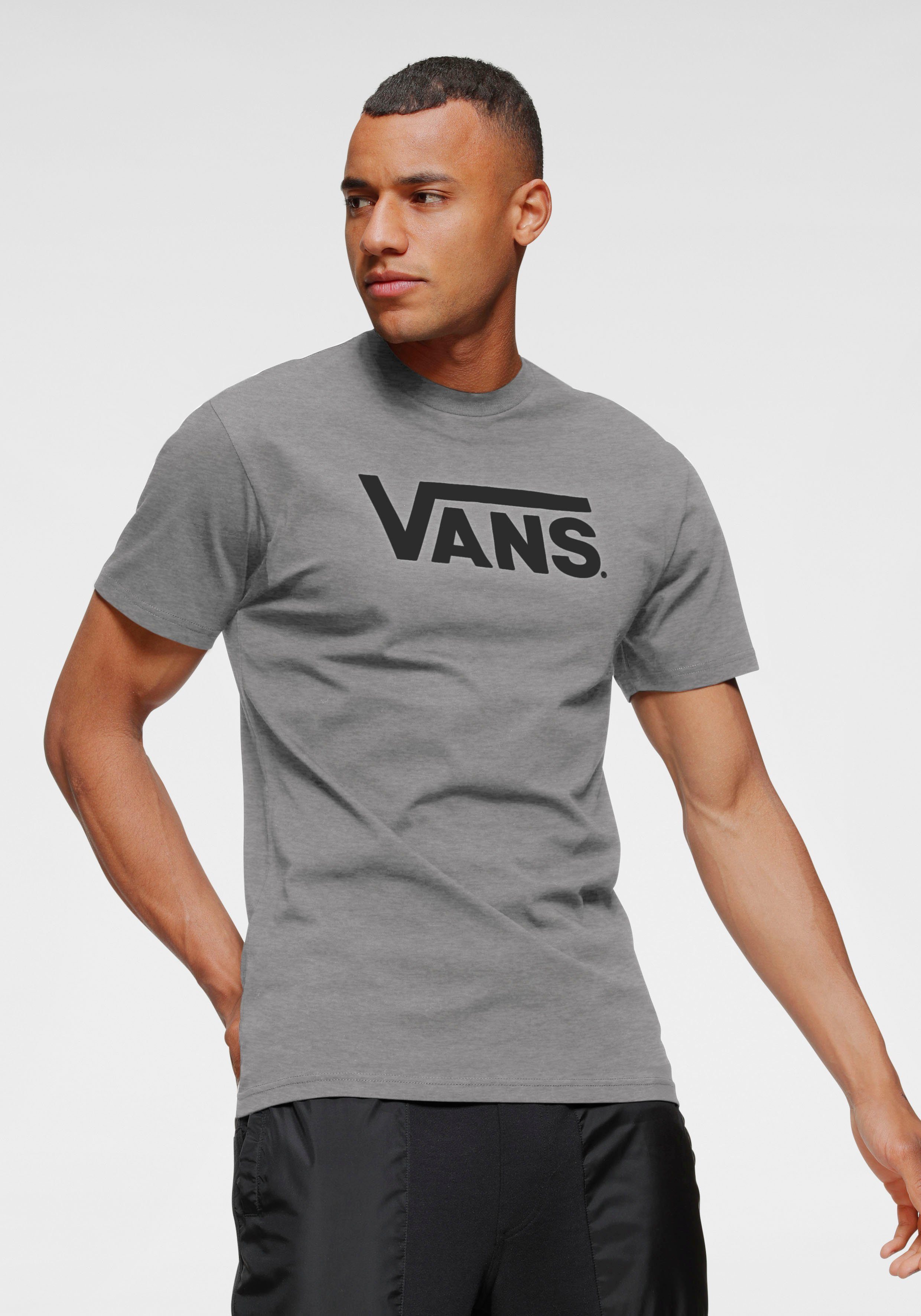 Vans T-shirt SP19 M CORE APPAREL Basic T-shirt met grote logo-print heren t-shirts maat XS grijs