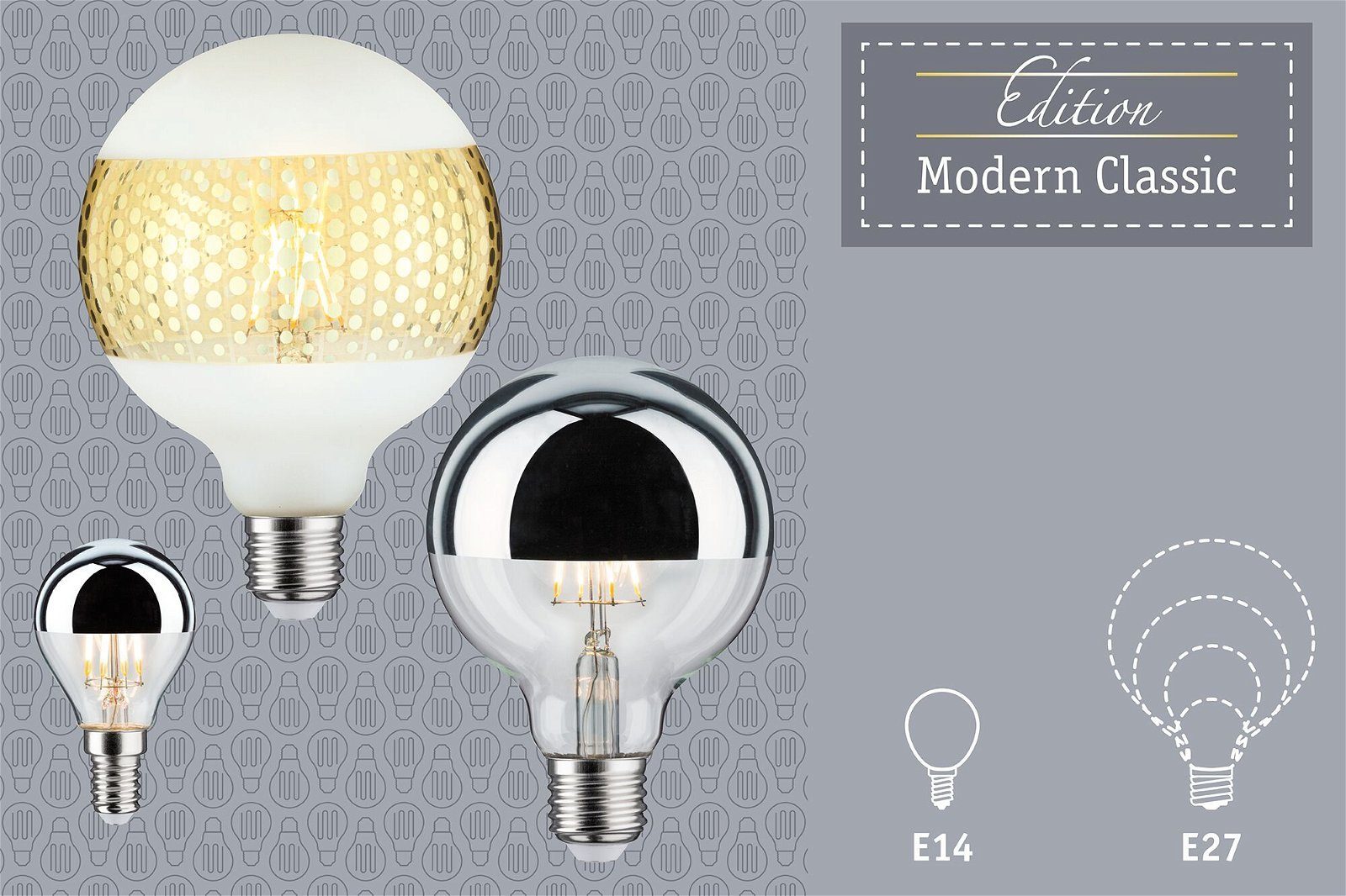 Paulmann Led-verlichting 230V LED Globe G95 600lm 6,5W 2700K zwart mat (1 stuk)