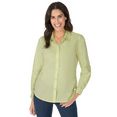 classic inspirationen blouse met lange mouwen groen