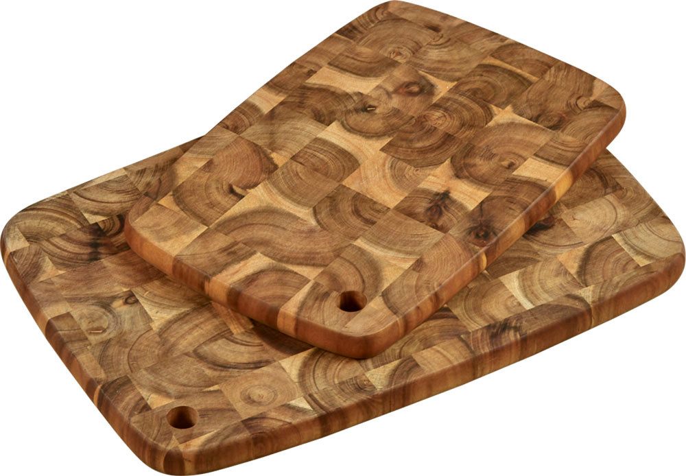 KESPER for kitchen & home Snijplank van fsc-gecertificeerd acacia (set, 2 stuks) snijplanken beige