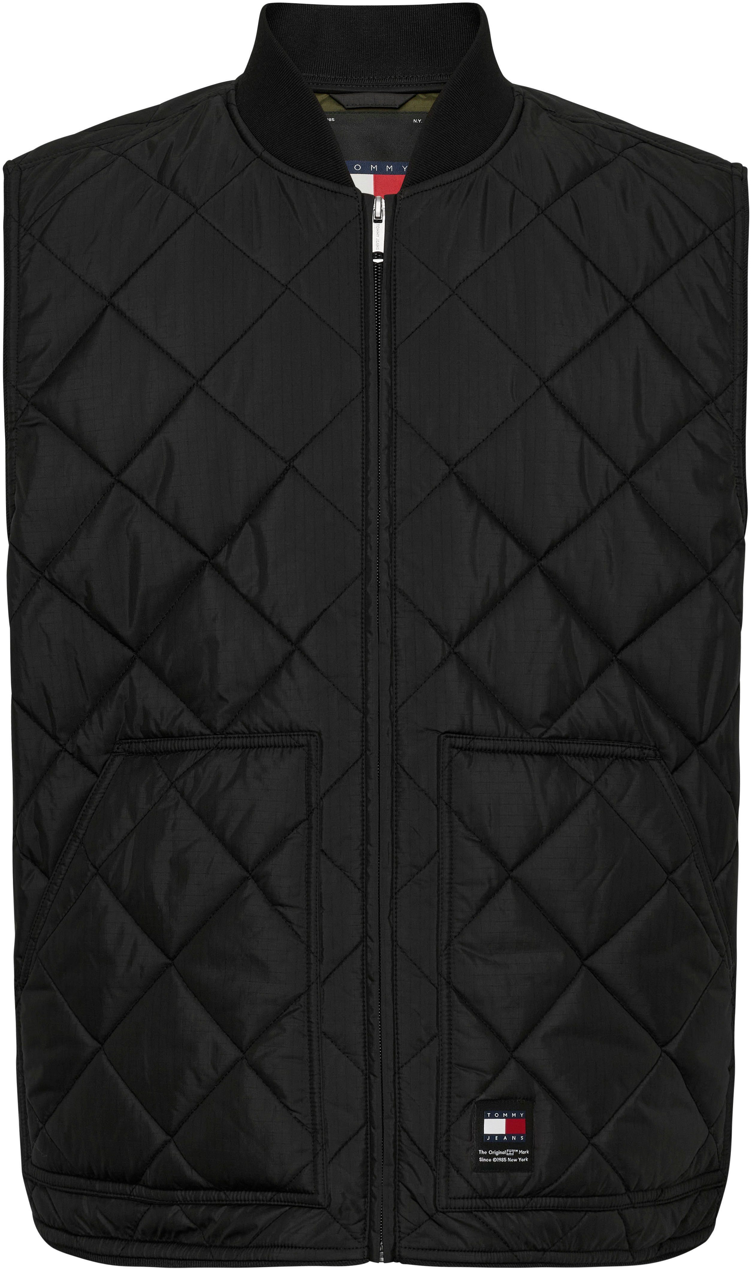 TOMMY JEANS Bodywarmer TJM REG ENTRY VEST met modieus ruitpatroon